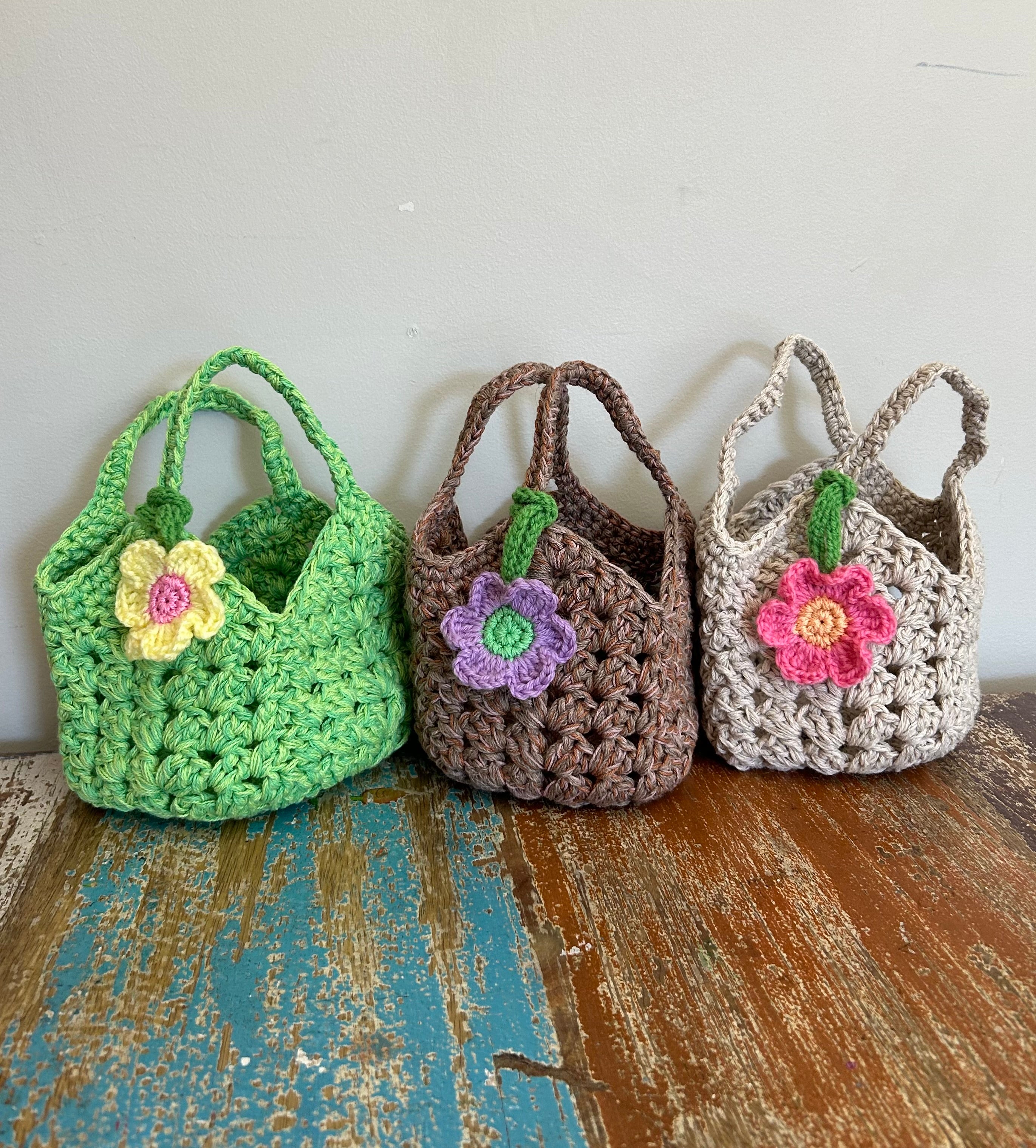 Crochet mini Market Bag, Play Food Accessory