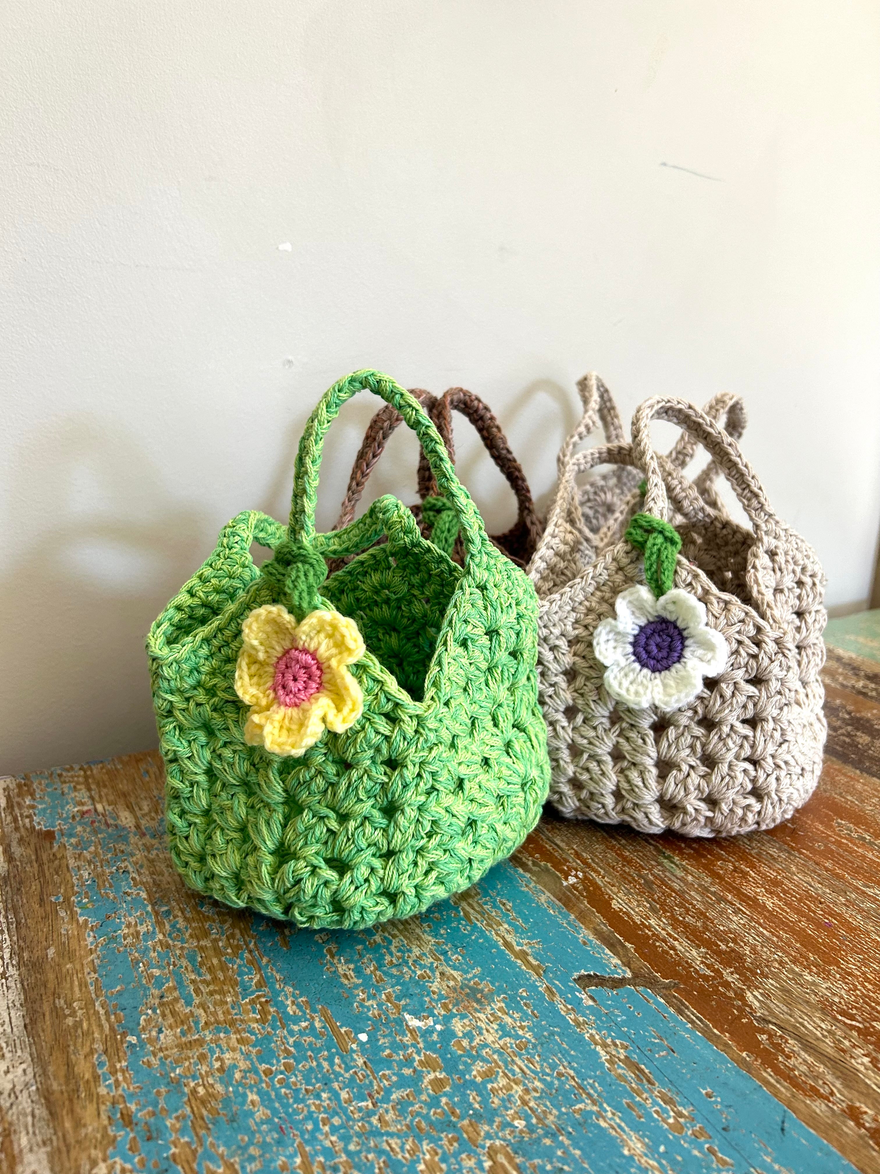 Crochet mini Market Bag, Play Food Accessory