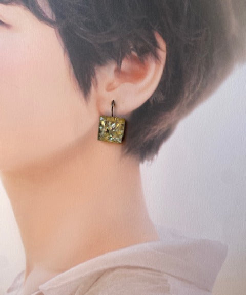 Square Resin earrings