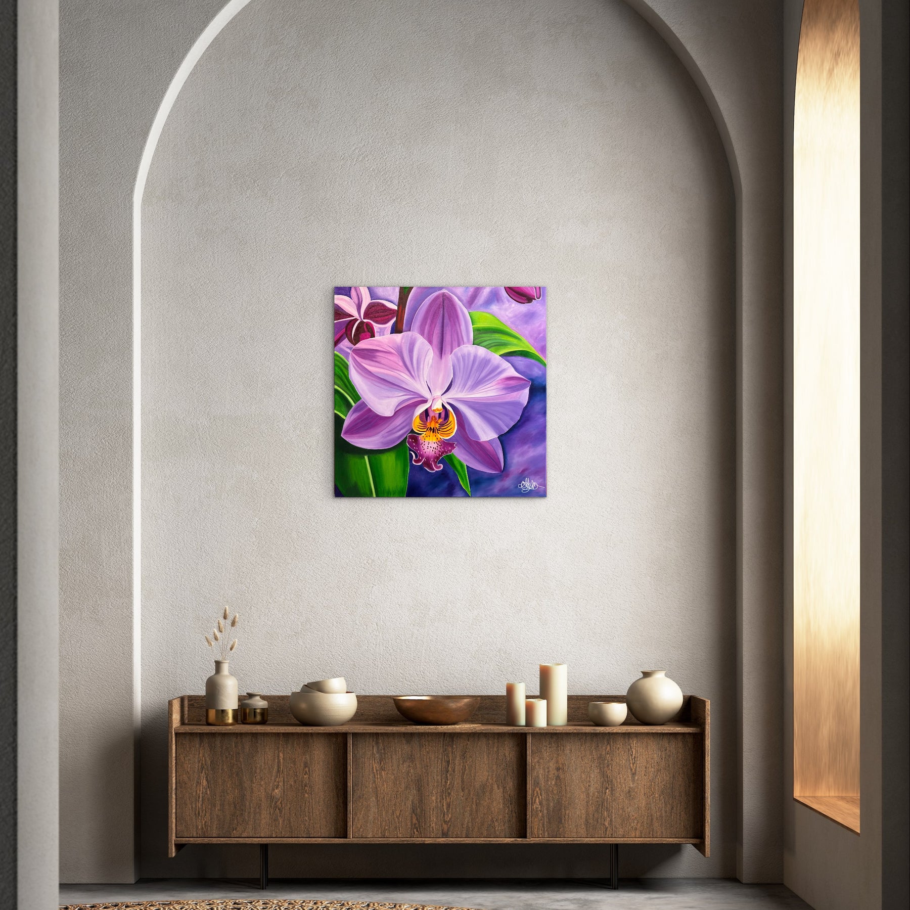 SALE - Majestic Orchid - Original Oil Painting - Hand Painted