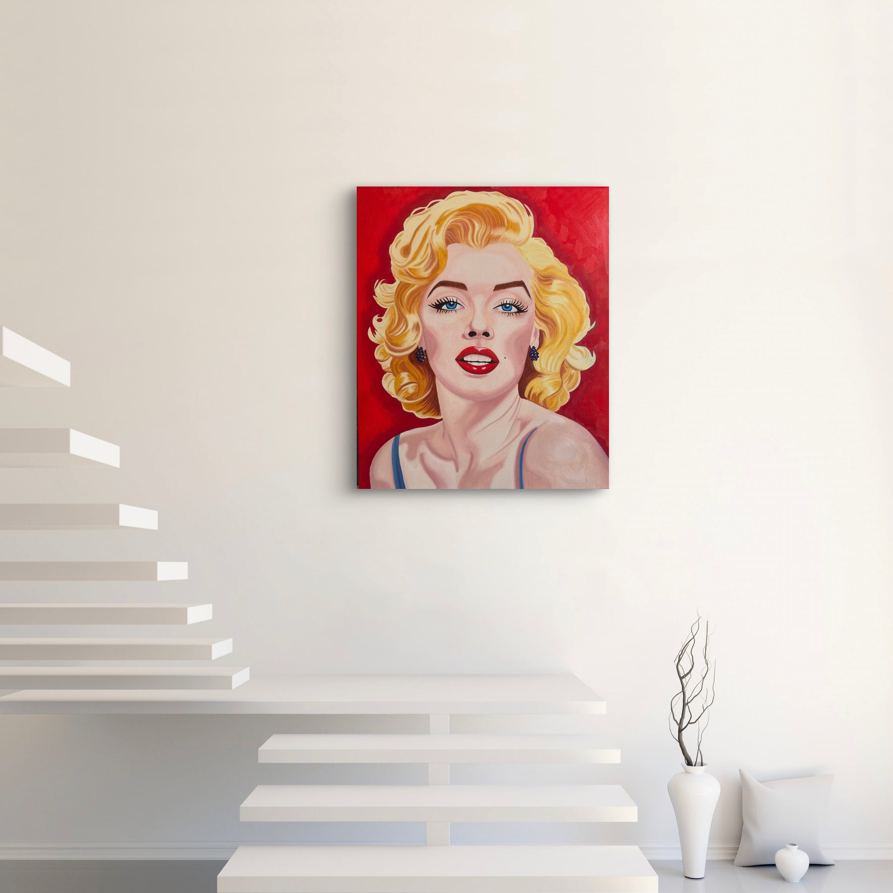 SALE - Marilyn Monroe - Original Oil Painting - Hand Painted -