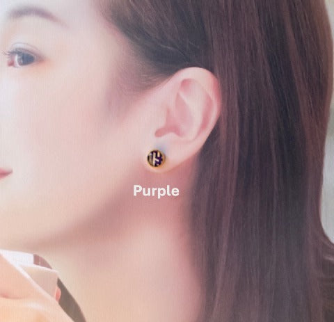 Resin stud earrings