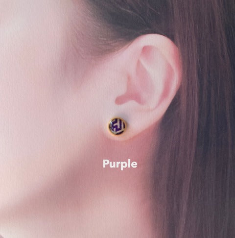Resin stud earrings