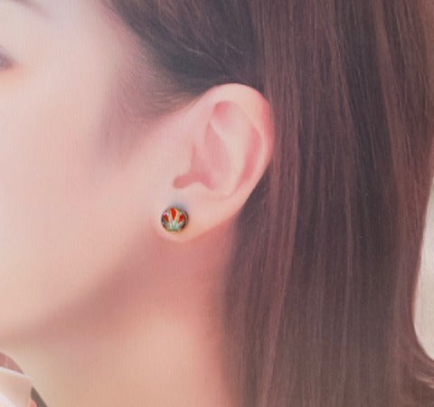 Resin stud earrings