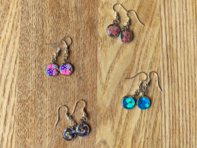 Flower Resin earrings