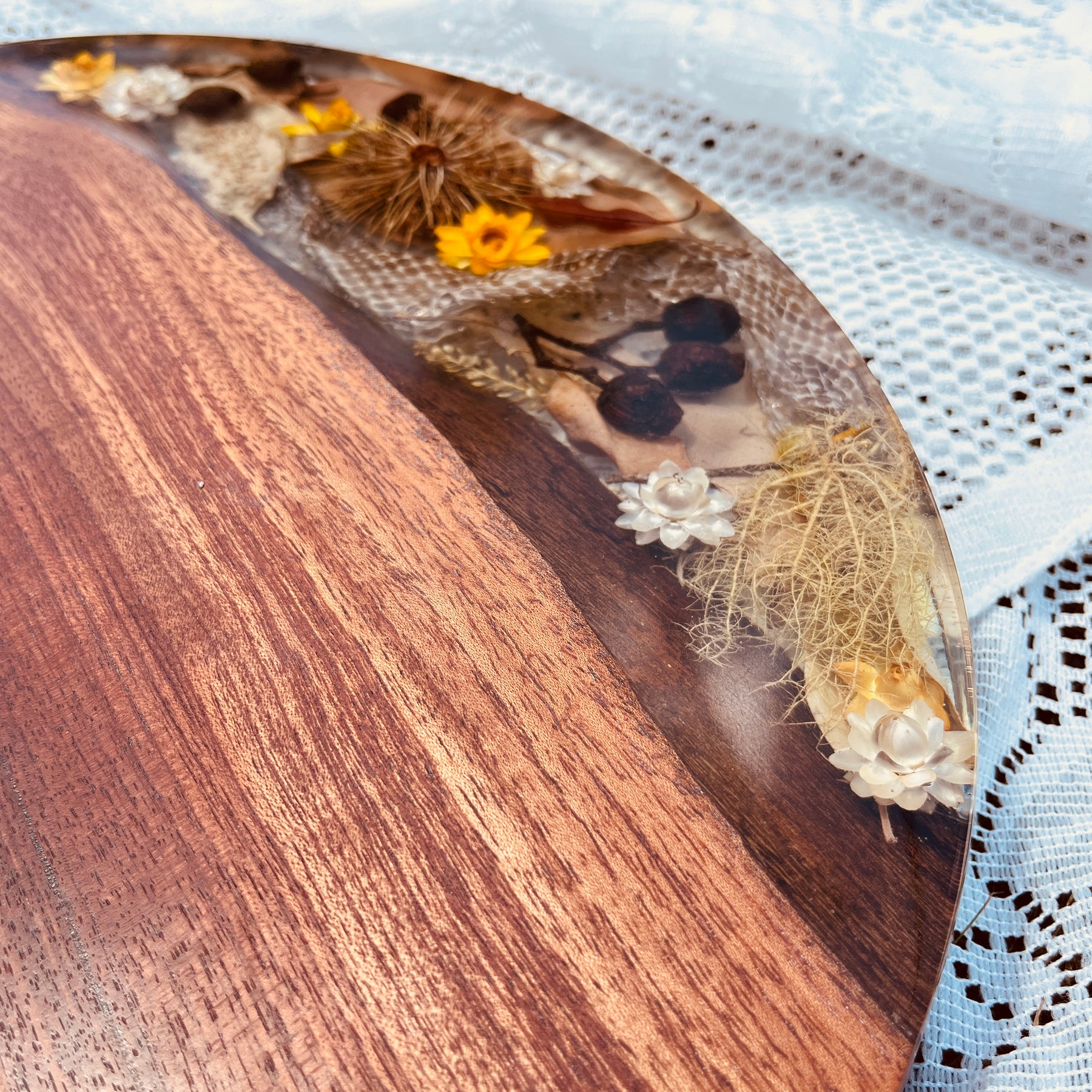 Round Resin Charcuterie board
