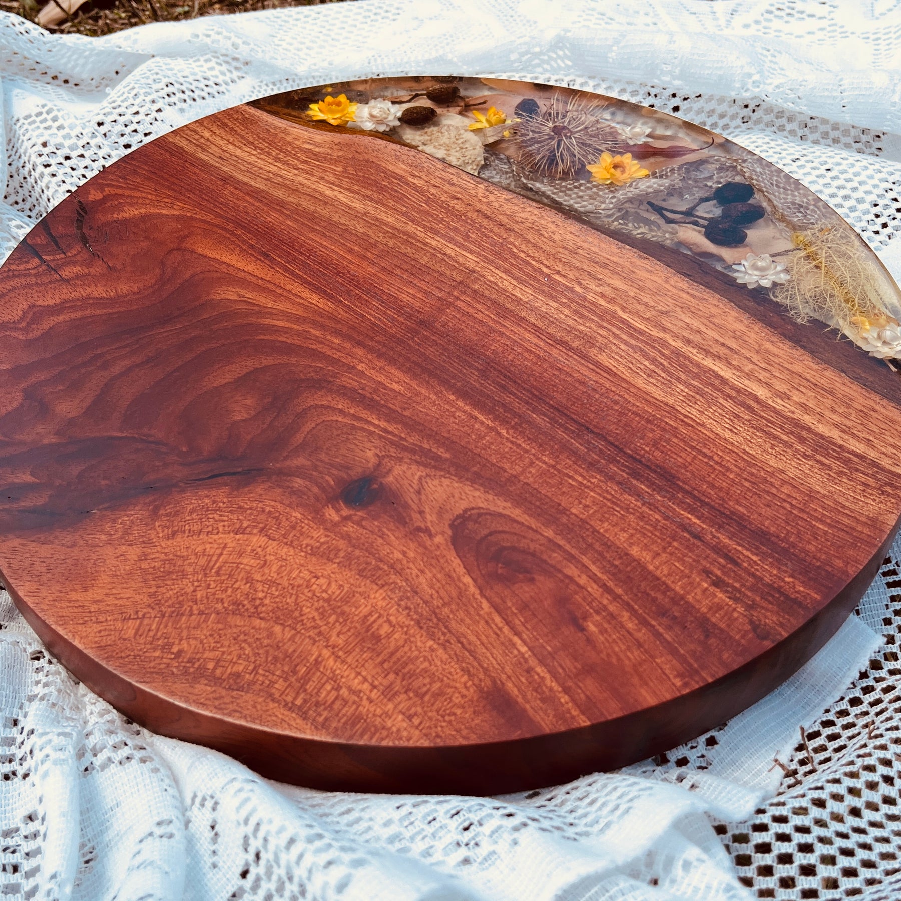 Round Resin Charcuterie board
