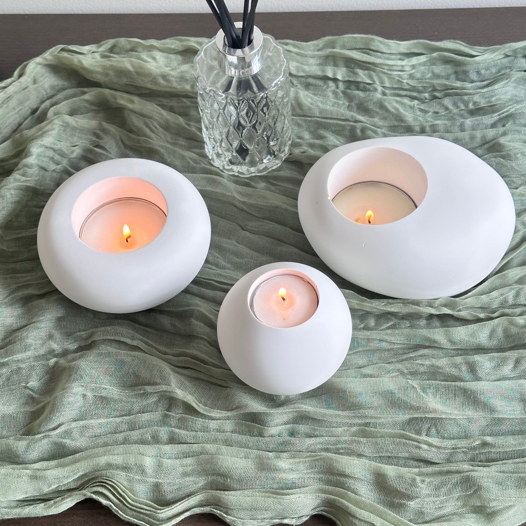 Eco-friendly resin Candle Holders