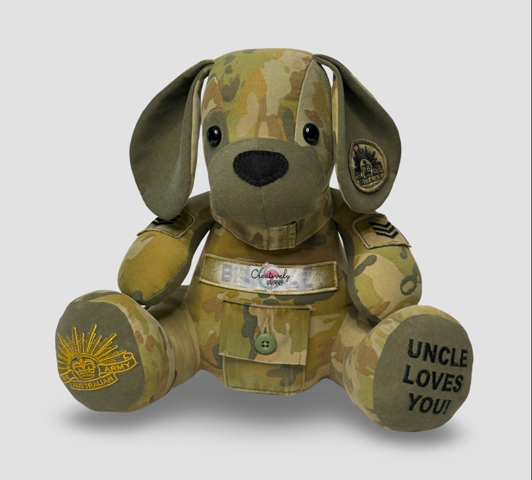 Memory Bear – Custom Dog/Puppy Style – Personalised Keepsake Teddy