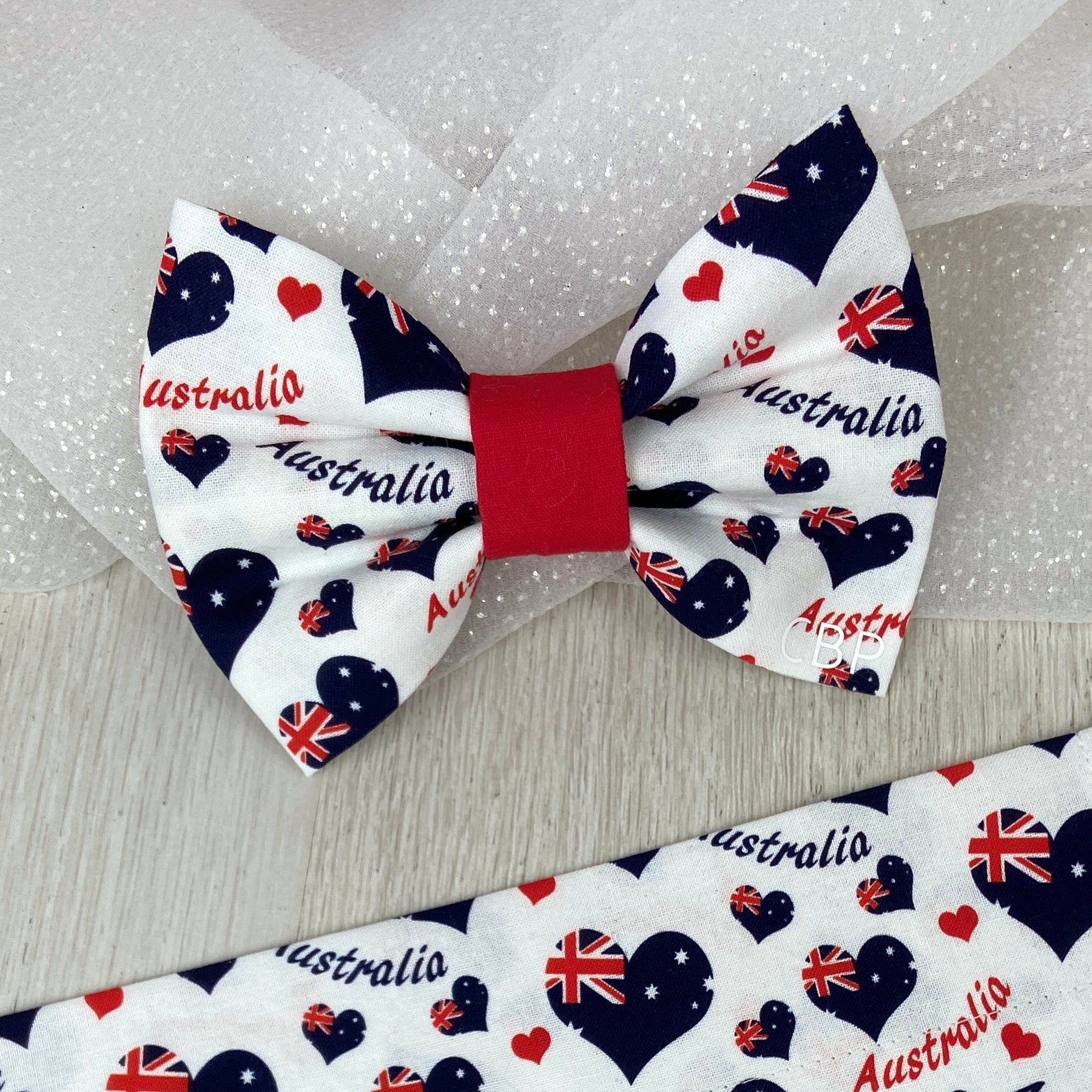 Love Australia Dog Bandana & Bow