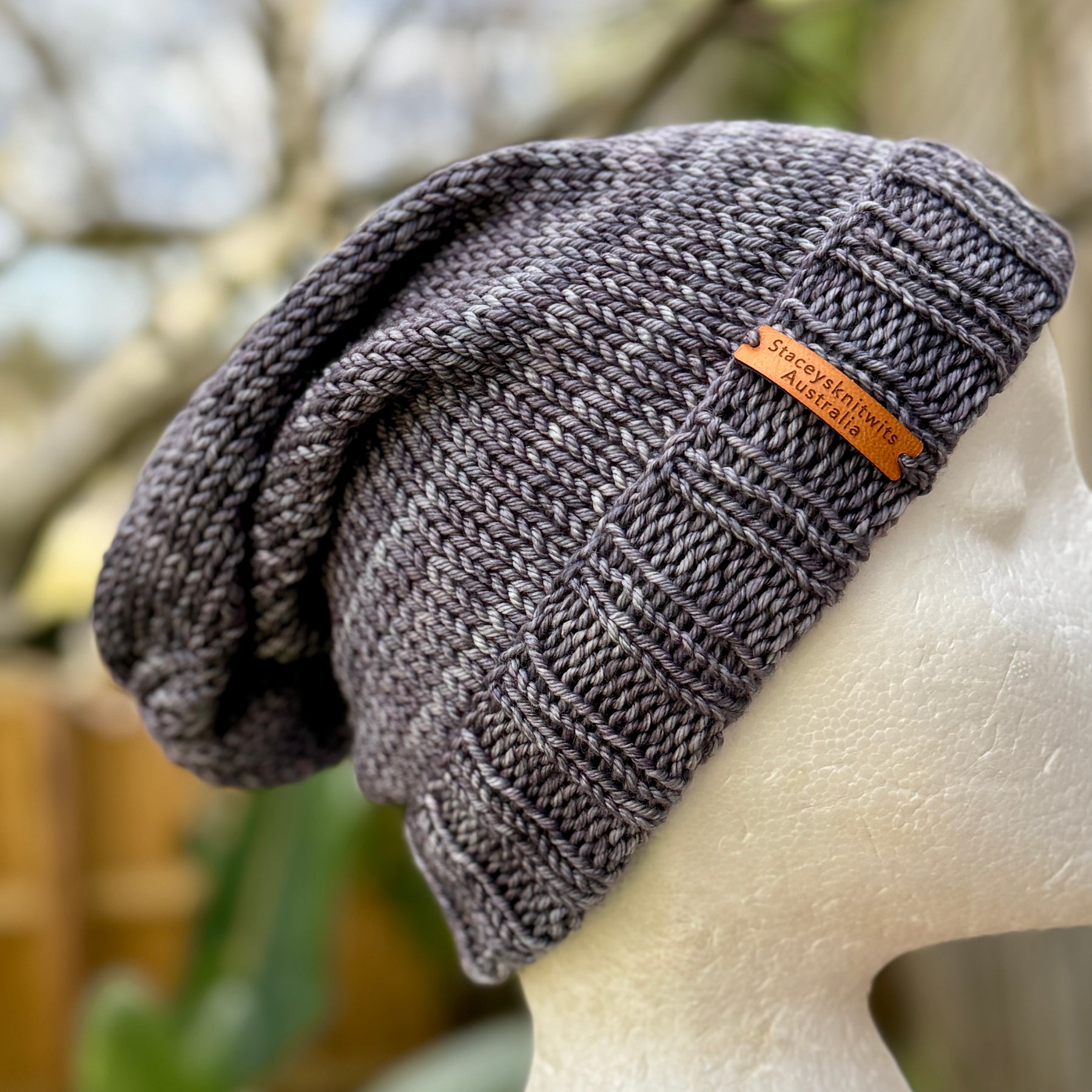 DOWNLOAD - Knitting Pattern - Slouchy Beanie, Beanie Knitting Pattern, Hat Pattern