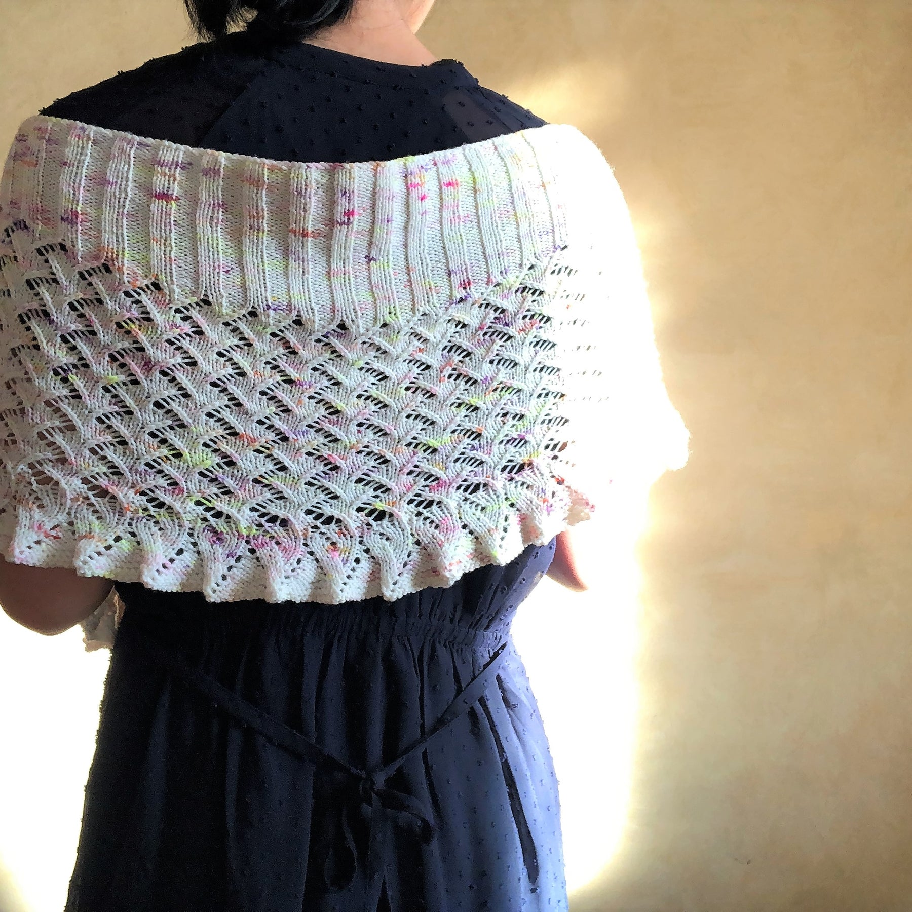 Lin-Lin Shawl PDF pattern for knitters, Knitting pattern
