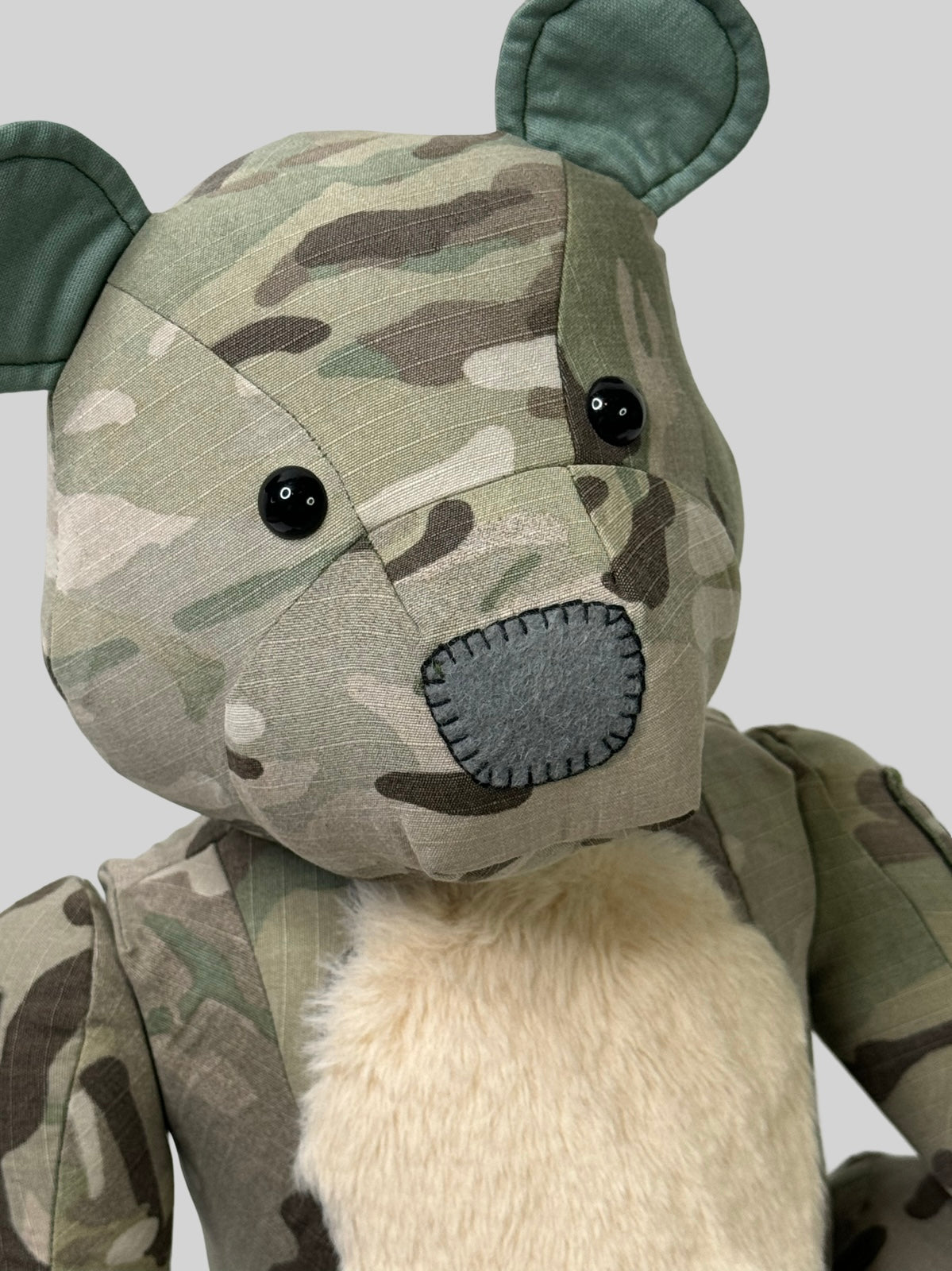 Personalised Memory Bear: Keepsake Stuffed Animal Made From Loved Ones' Clothes. Embroidered