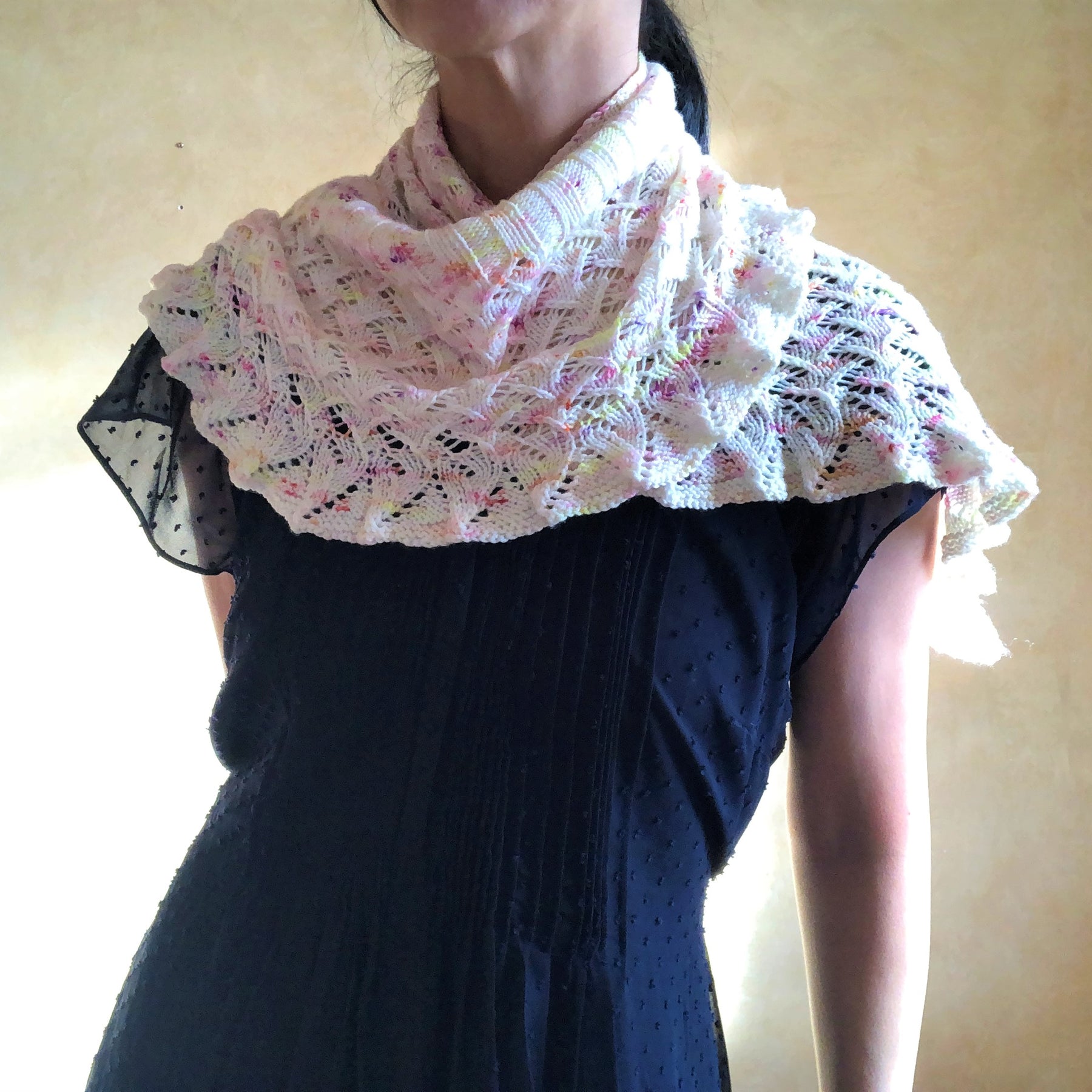 Lin-Lin Shawl PDF pattern for knitters, Knitting pattern