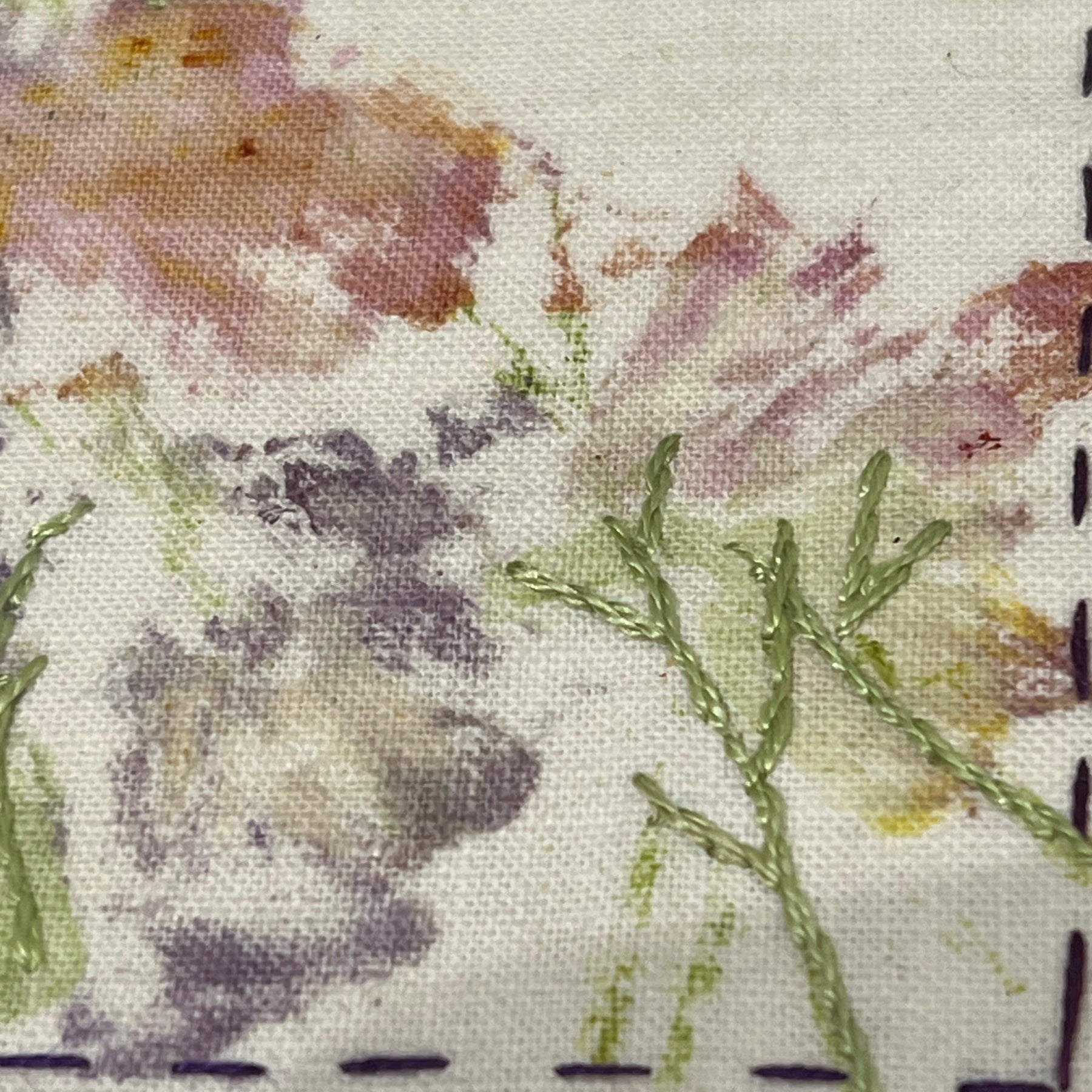 Handmade Abstract Floral Greeting Card