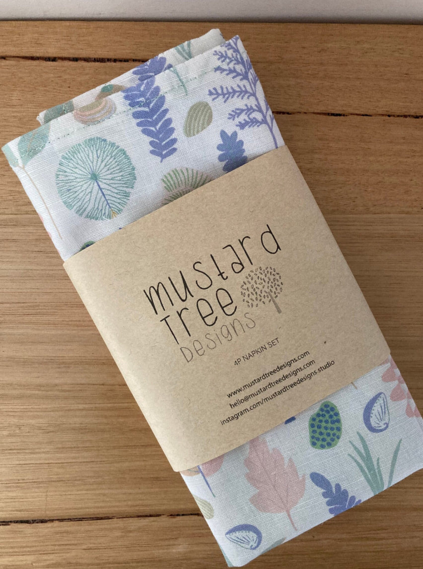 Beach Fossils Table Napkins