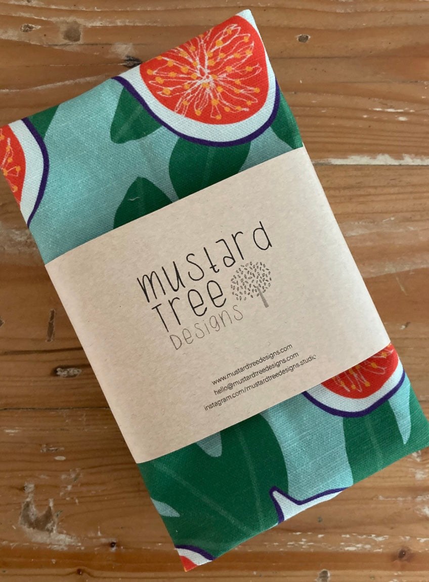 Tea Towel Figs & Leaves