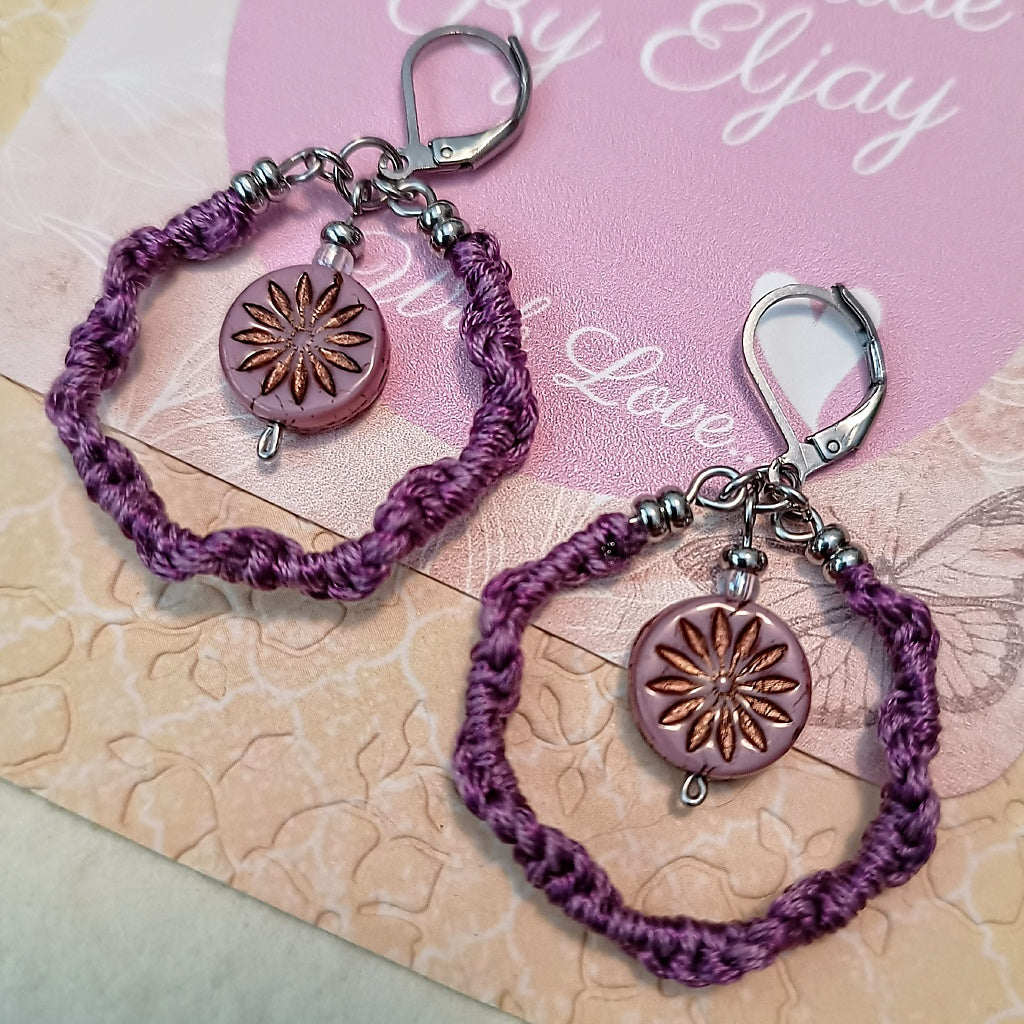 Assorted Macrame Beaded Earrings