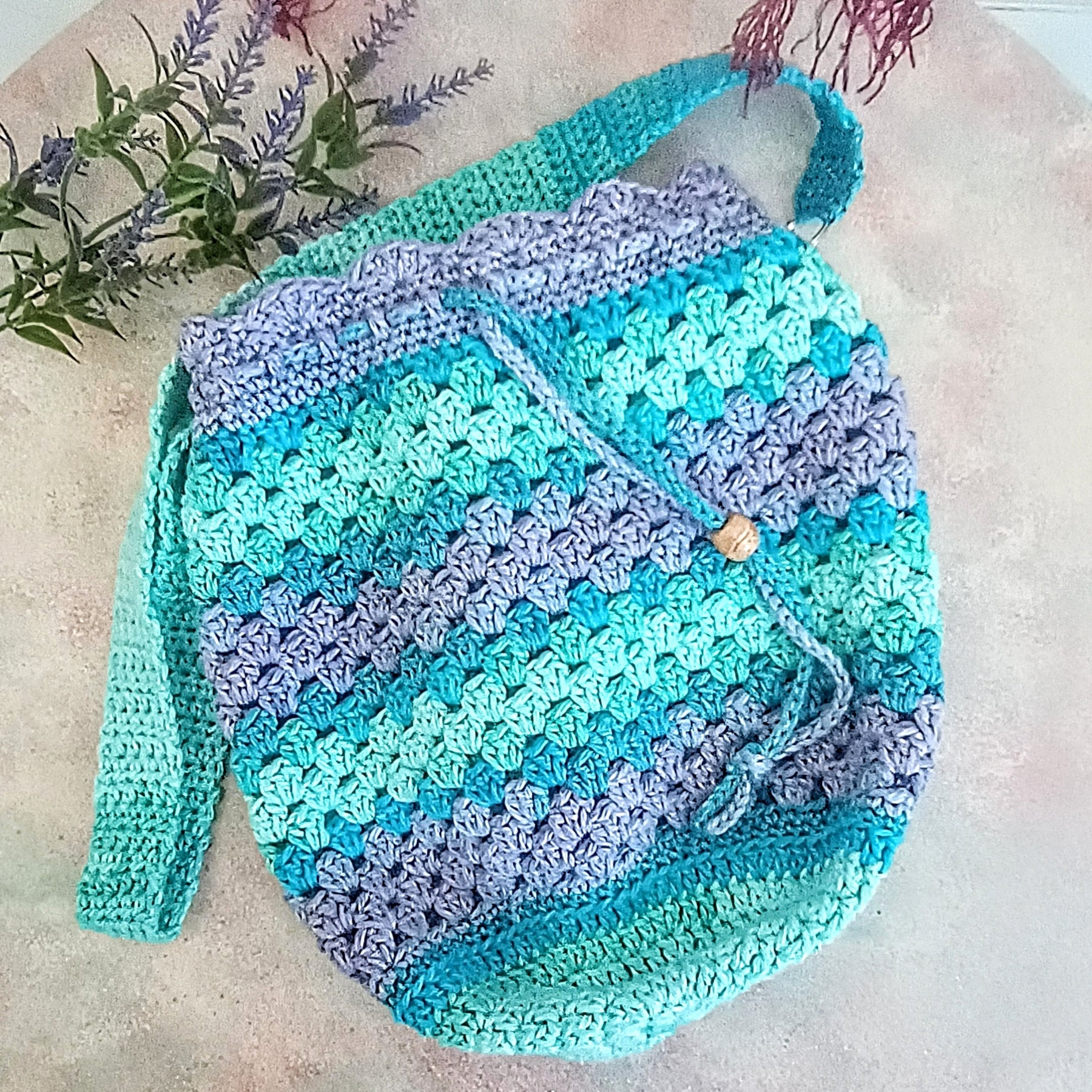 Midi Crochet Drawstring Shoulder Bags