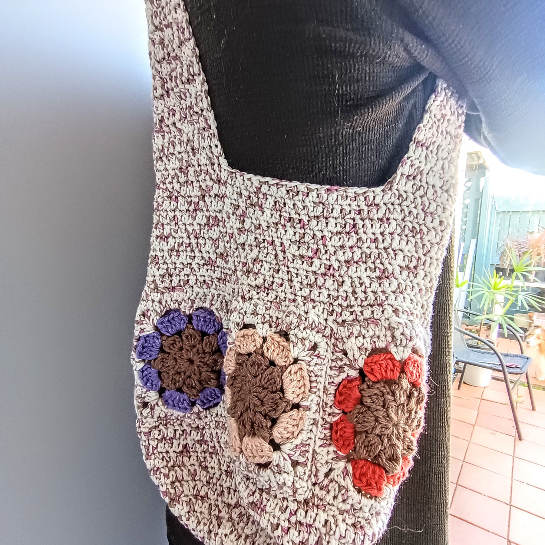 Crochet Boho-Style Shoulder Bag