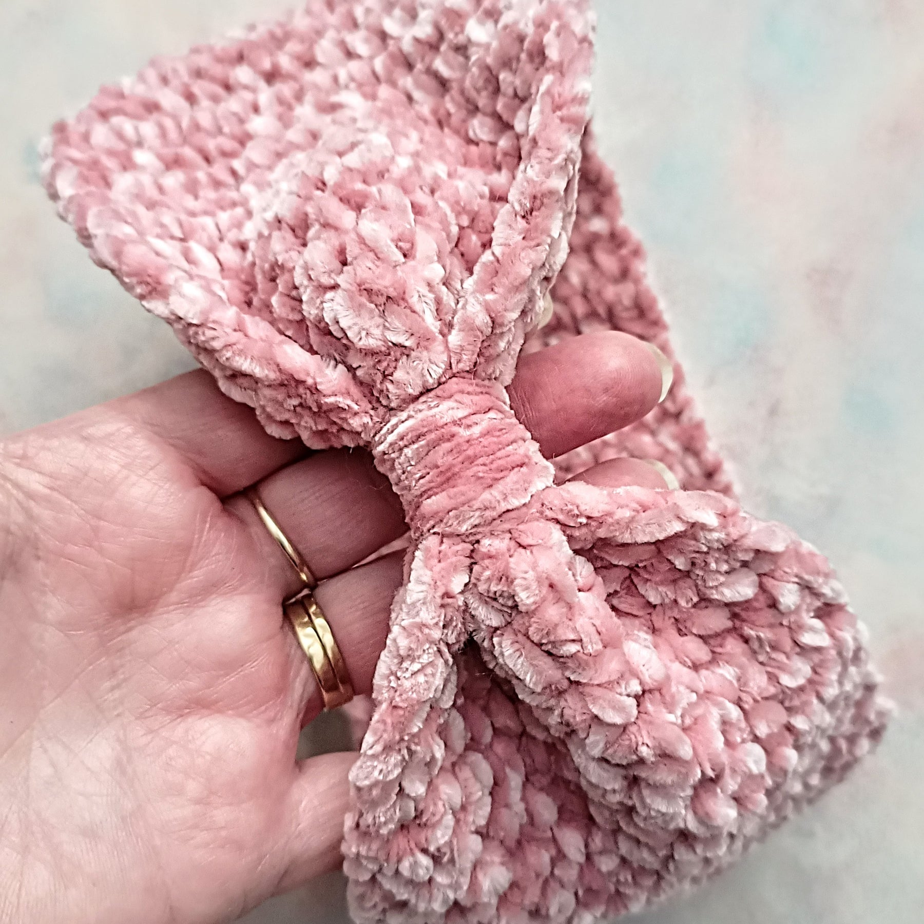 Handmade Crochet Velvet Headband/Ear Warmer