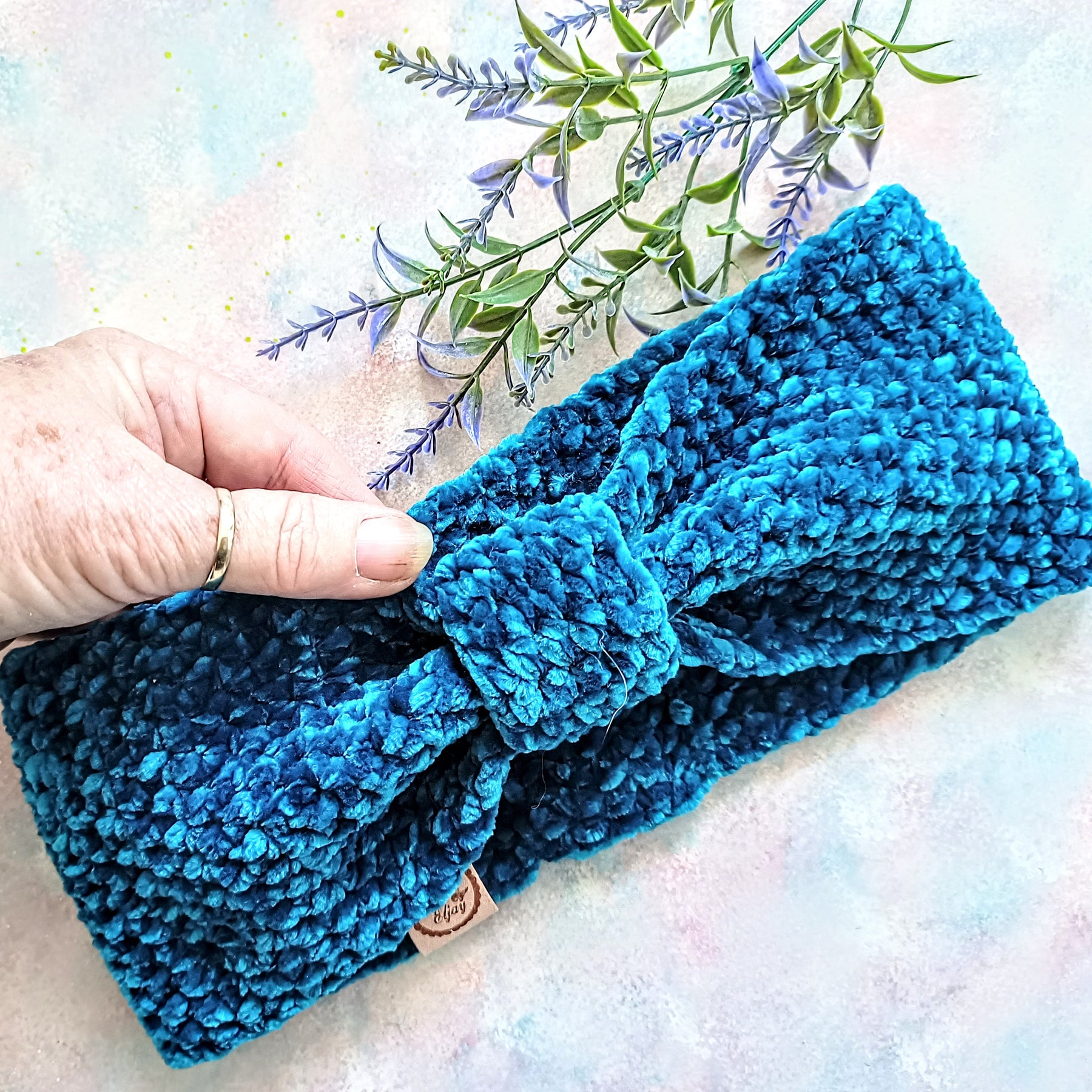 More Crochet Velvet Headband/Earwarmers