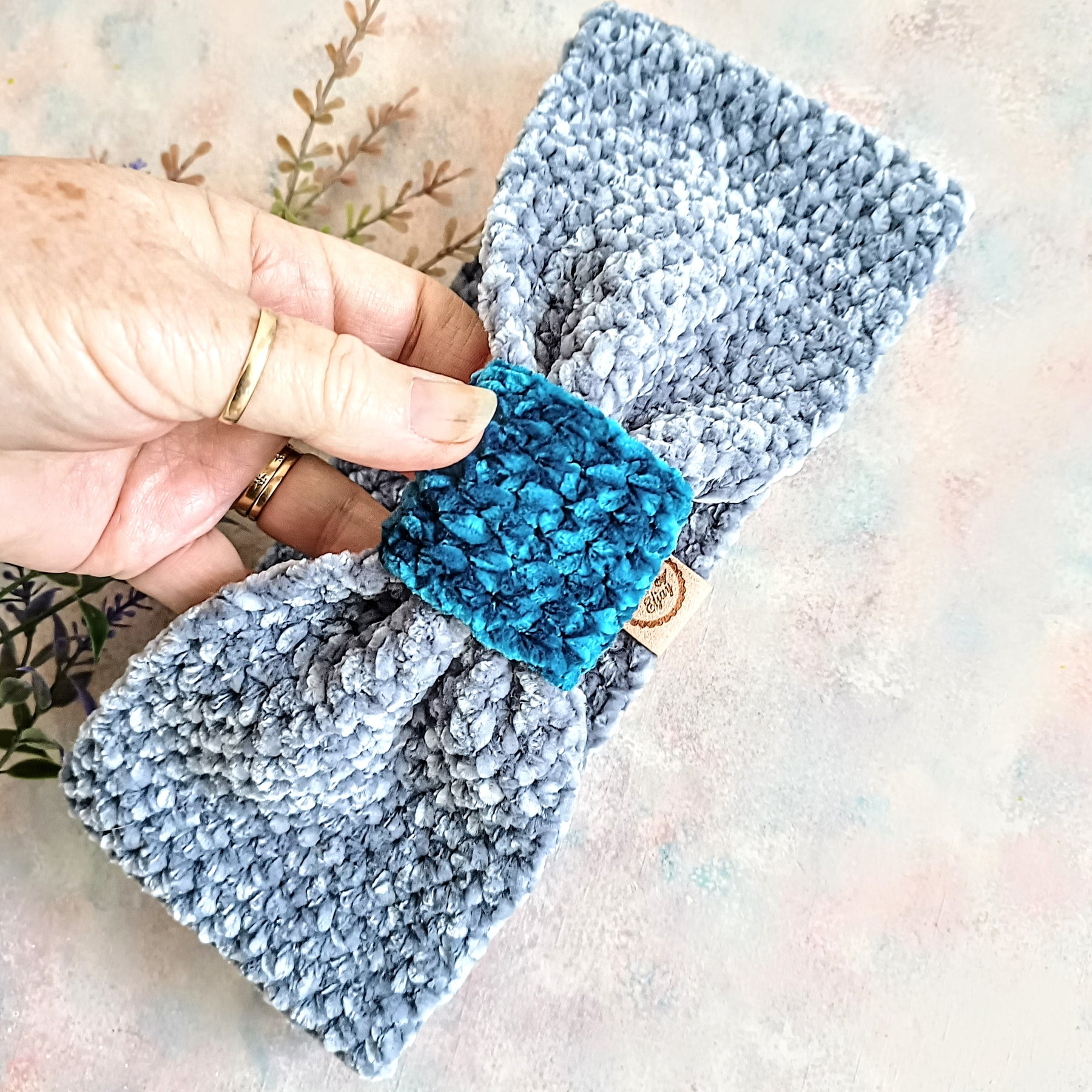 More Crochet Velvet Headband/Earwarmers