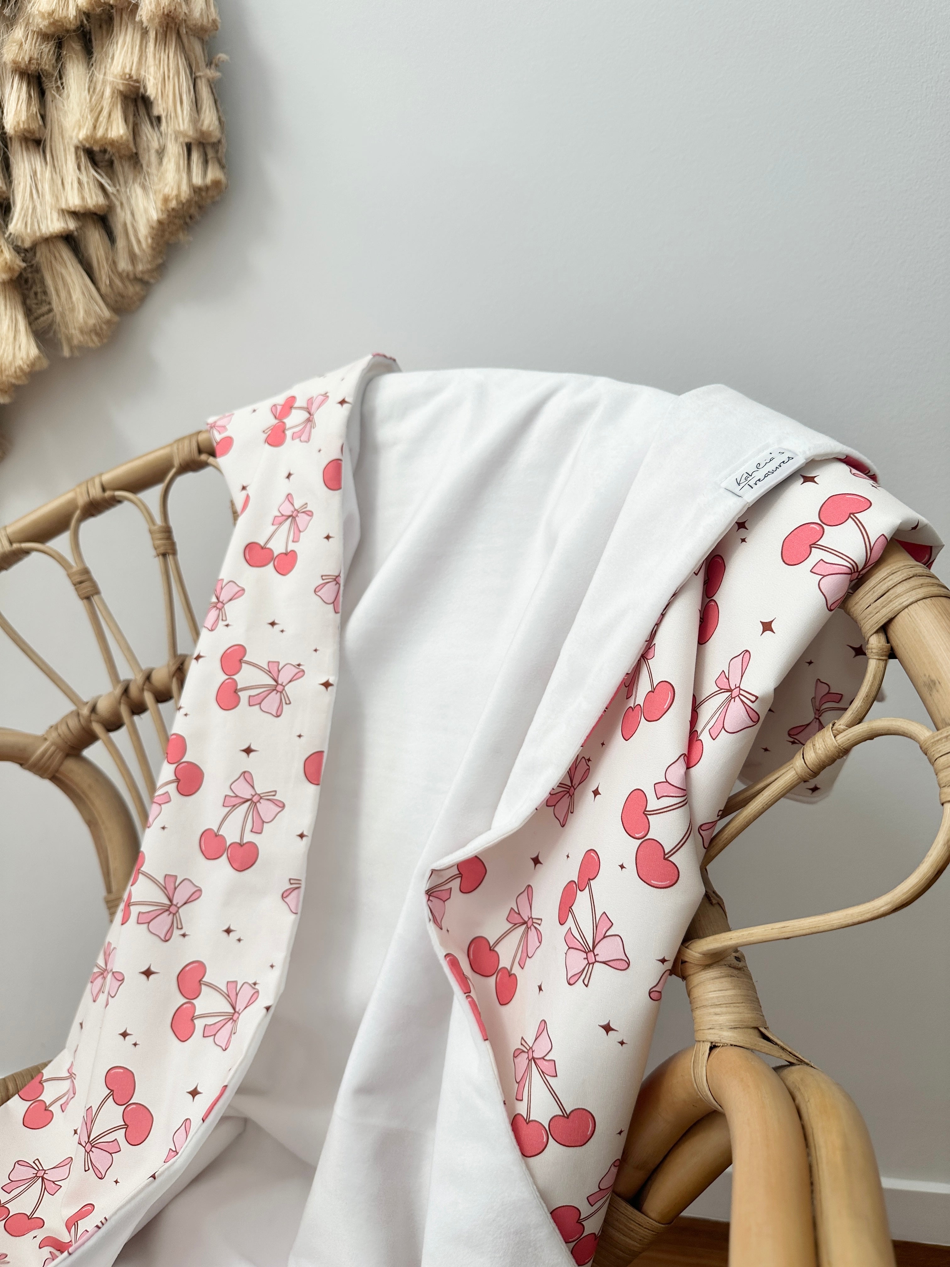 Cherries snuggie blanket