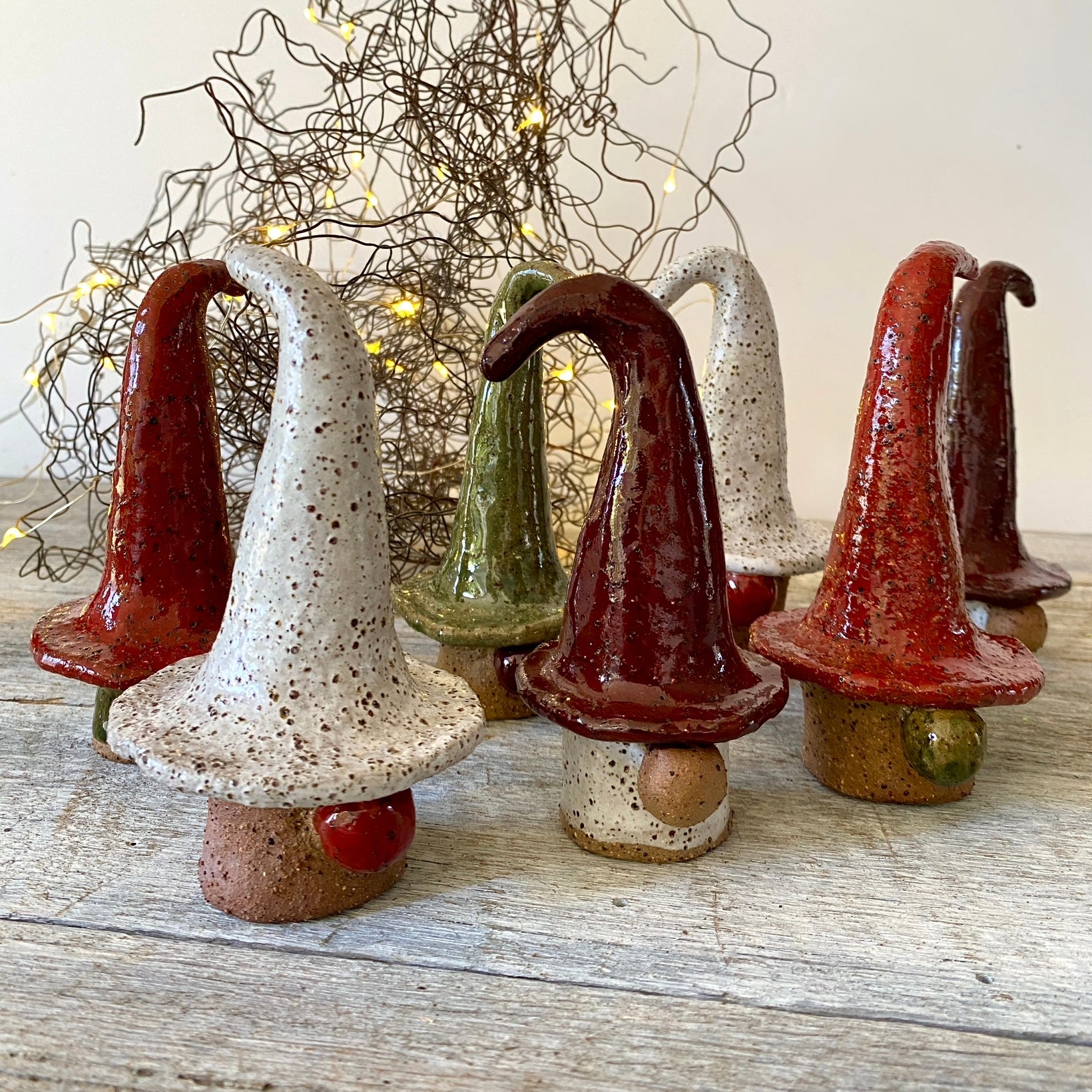 Nordic Christmas Gnome | Rustic Ceramic |