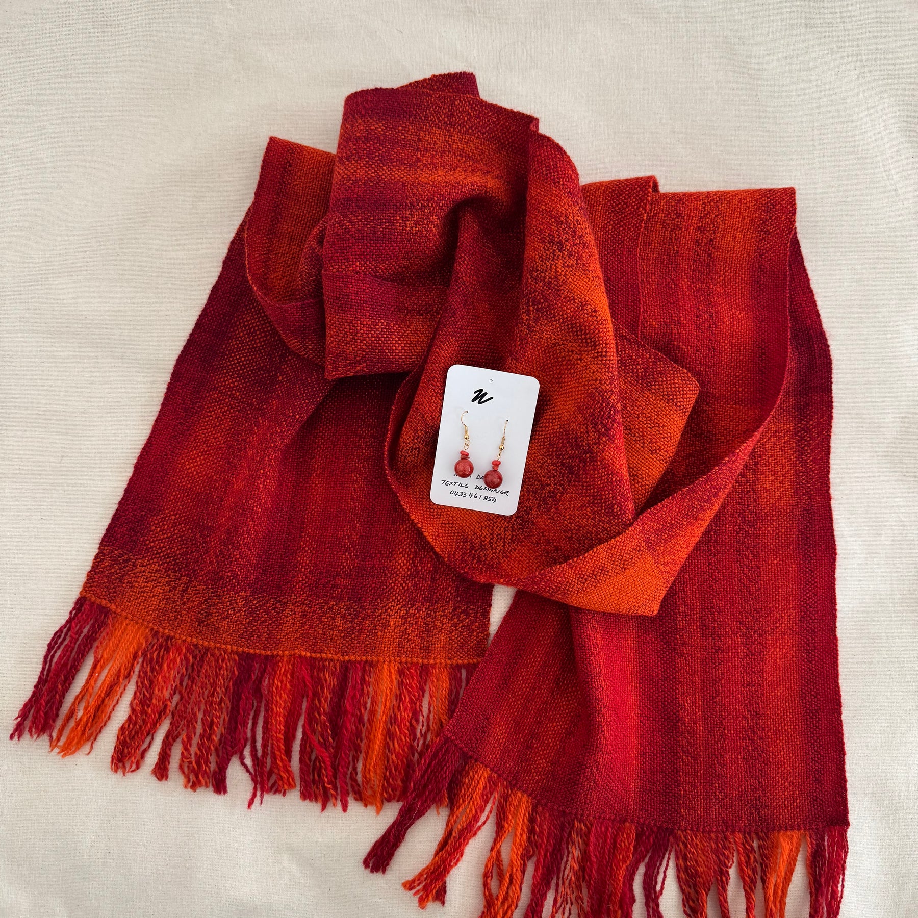 Handmade Fire Scarf