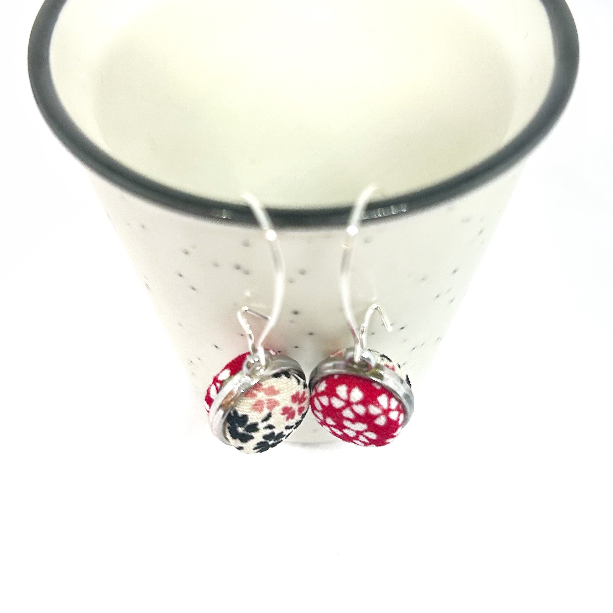 Double Sided Earrings - Tiny Floral