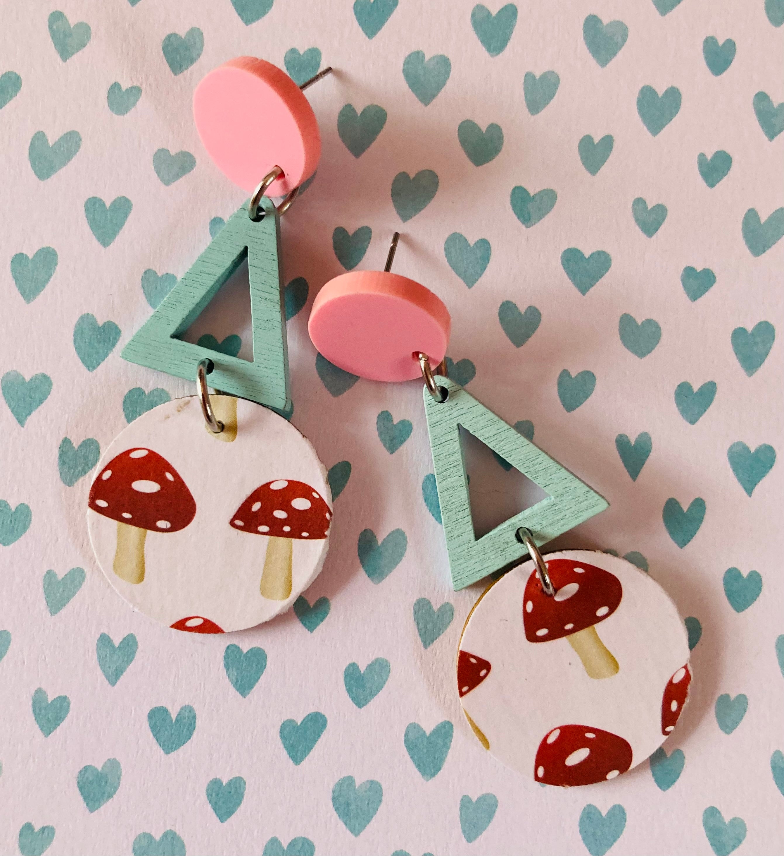 Mushroom lover earrings
