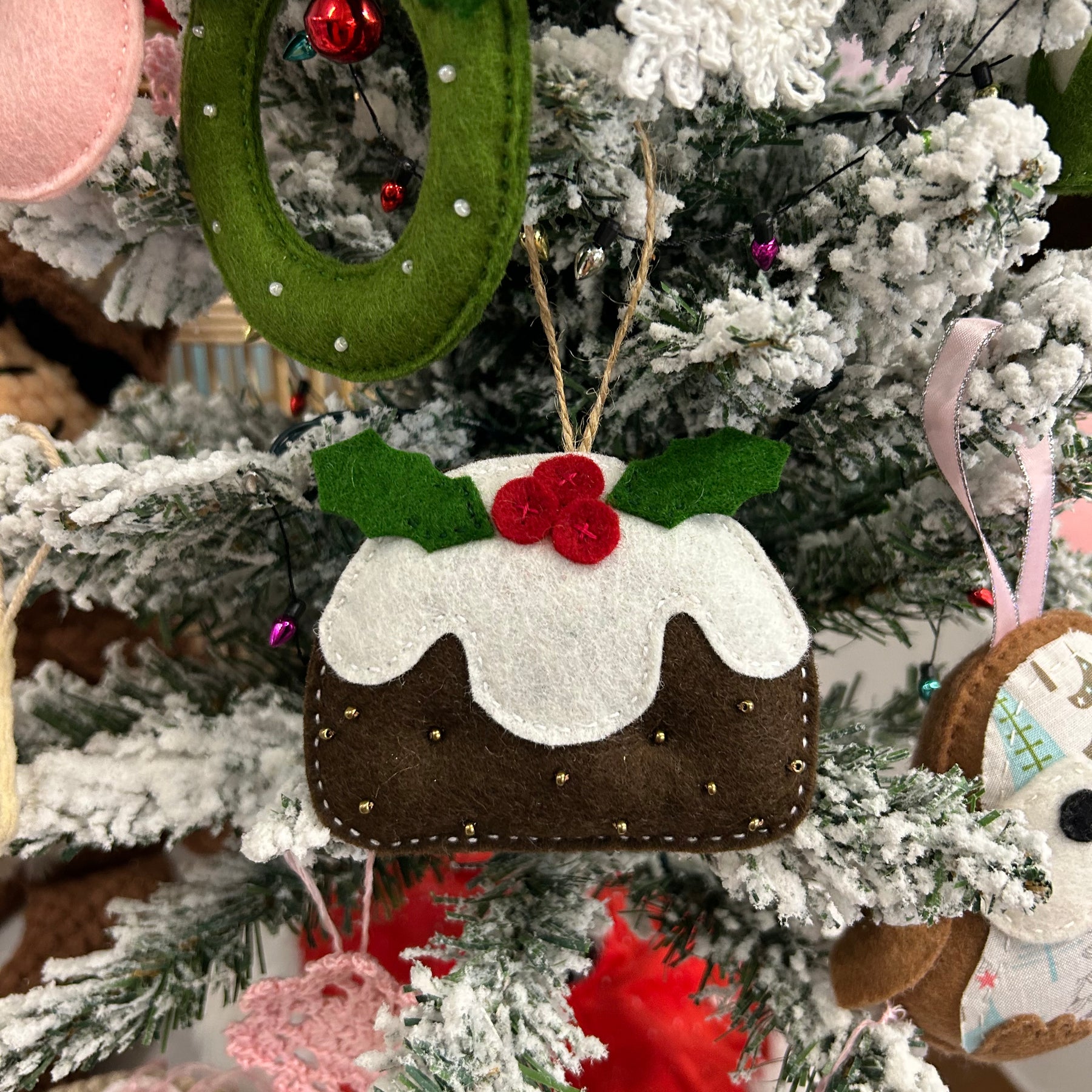 Ready to post, Christmas pudding decoration, ornament