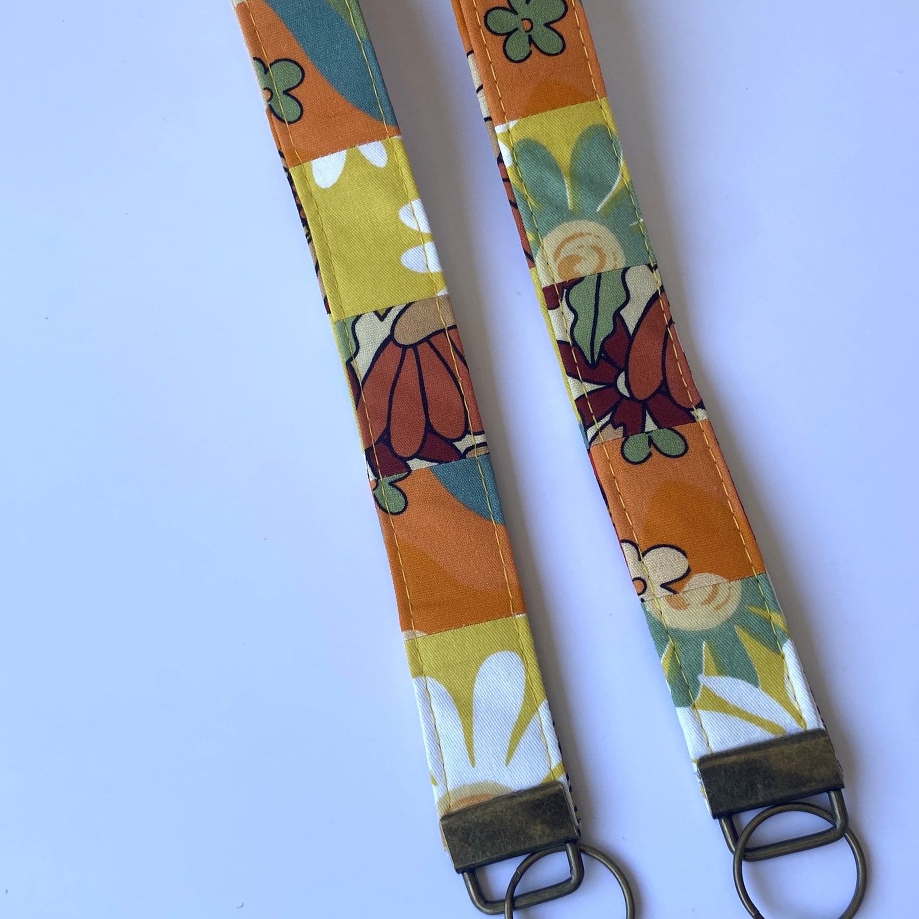 Key fob / wristlet - golden tones