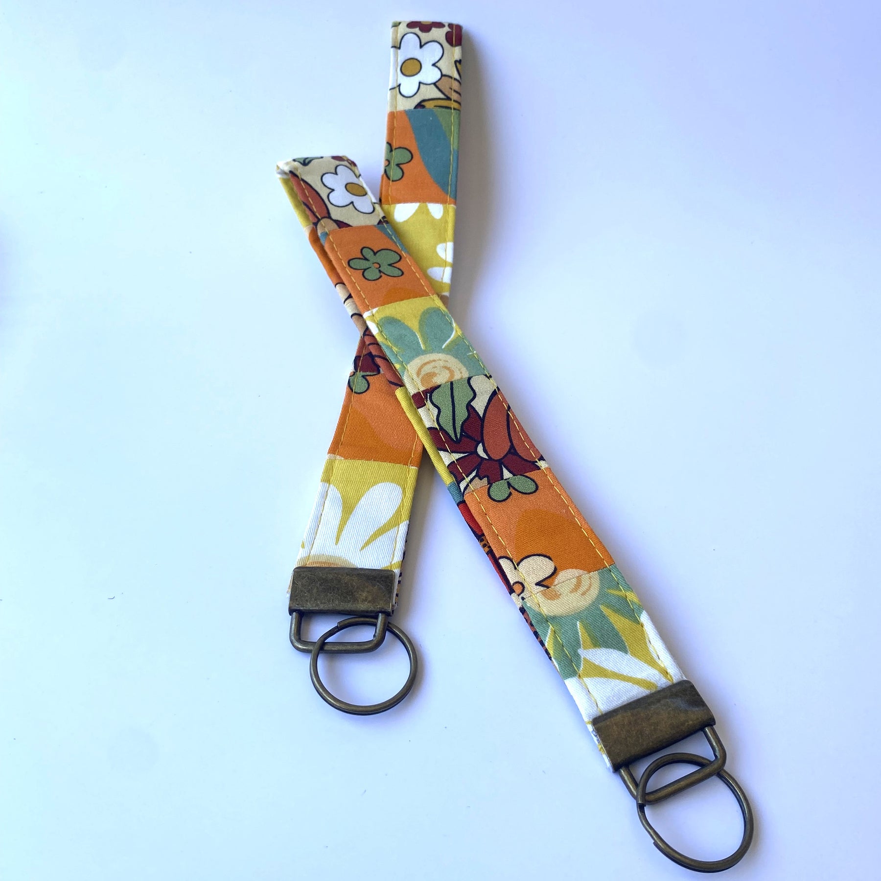 Key fob / wristlet - golden tones