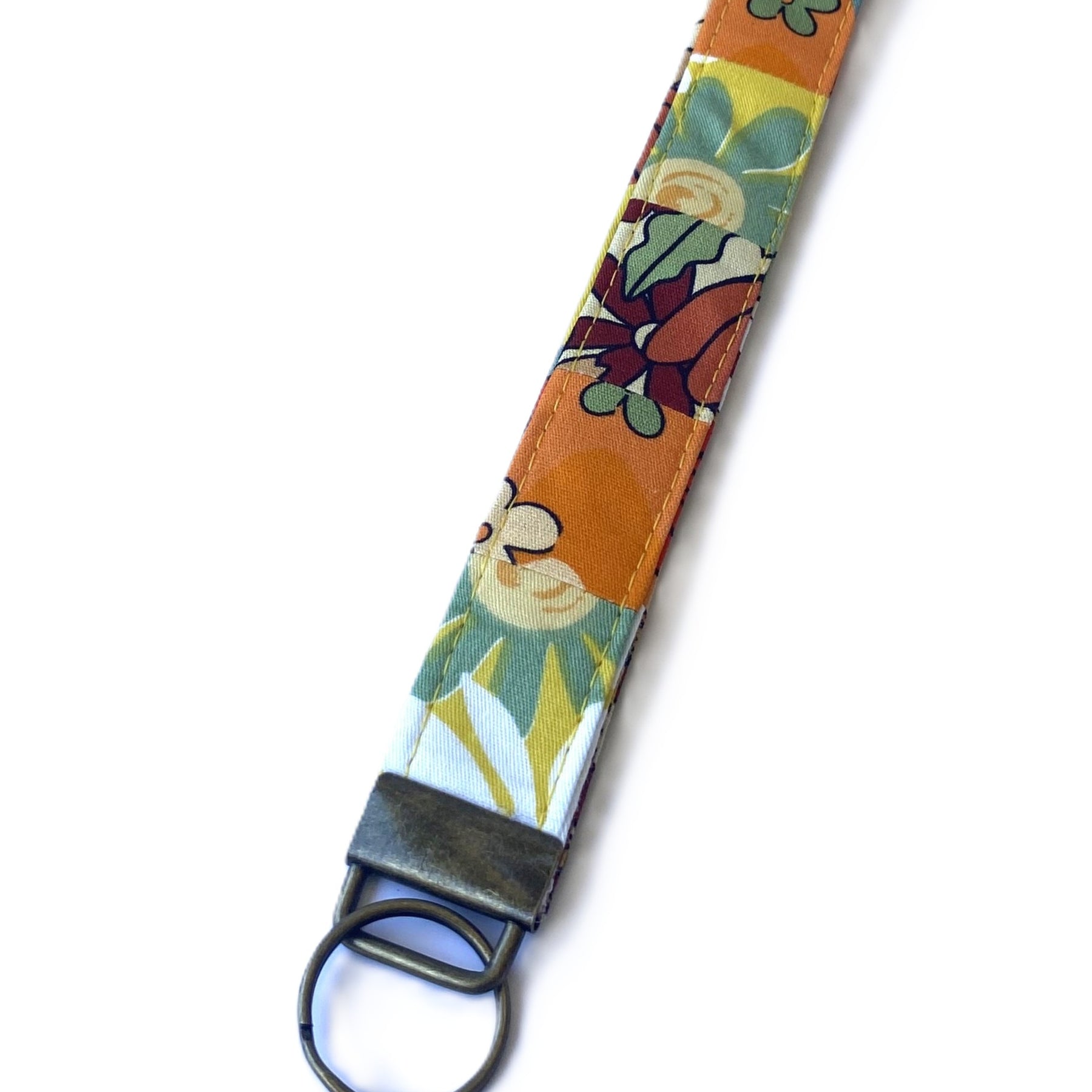 Key fob / wristlet - golden tones