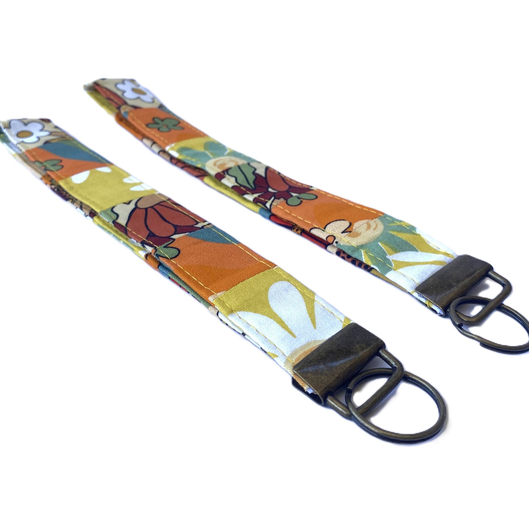 Key fob / wristlet - golden tones