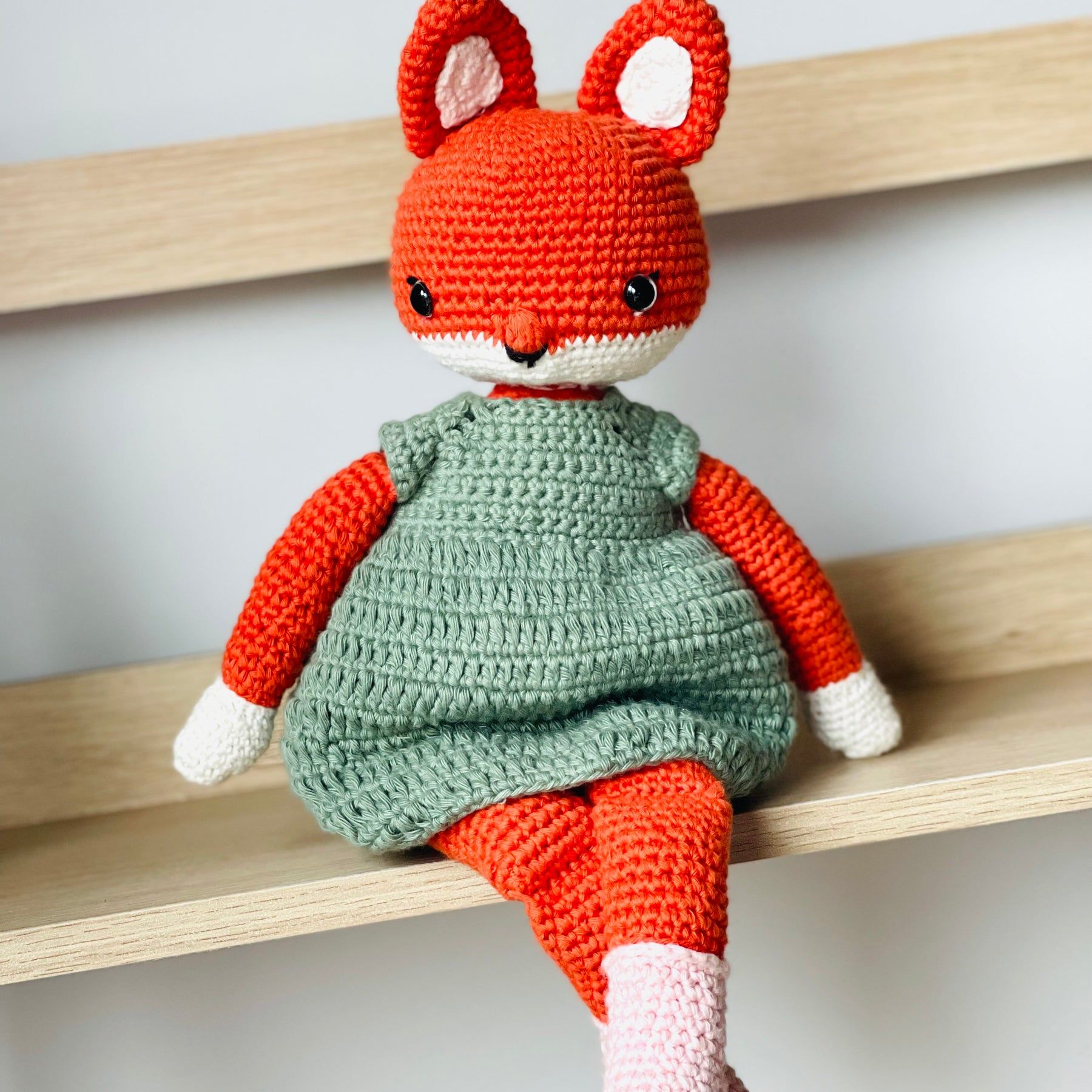 Handmade Crochet Fox Doll – Adorably Unique & Hug-Ready! 🦊✨