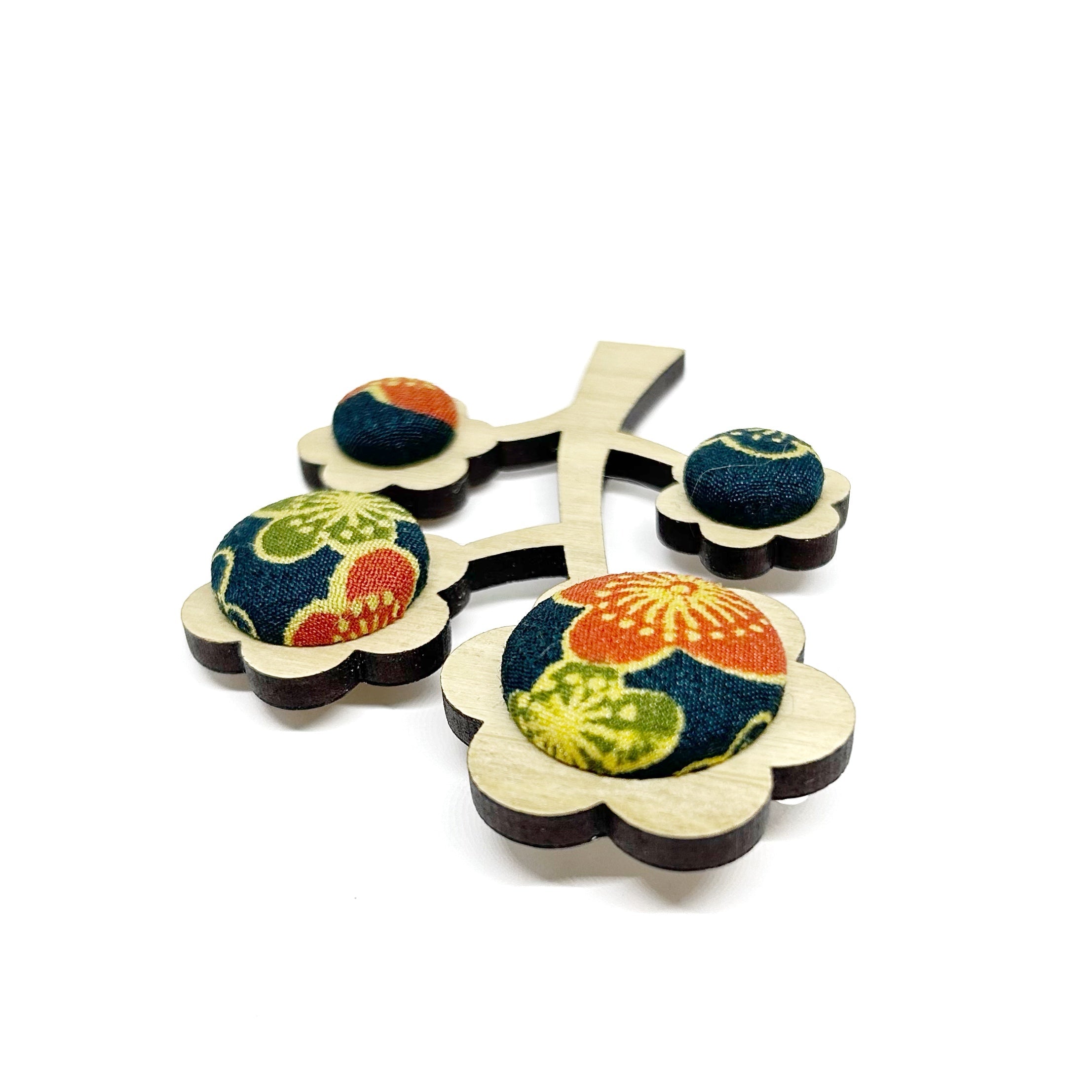 Kimono Tree Brooch - Ume Blossom