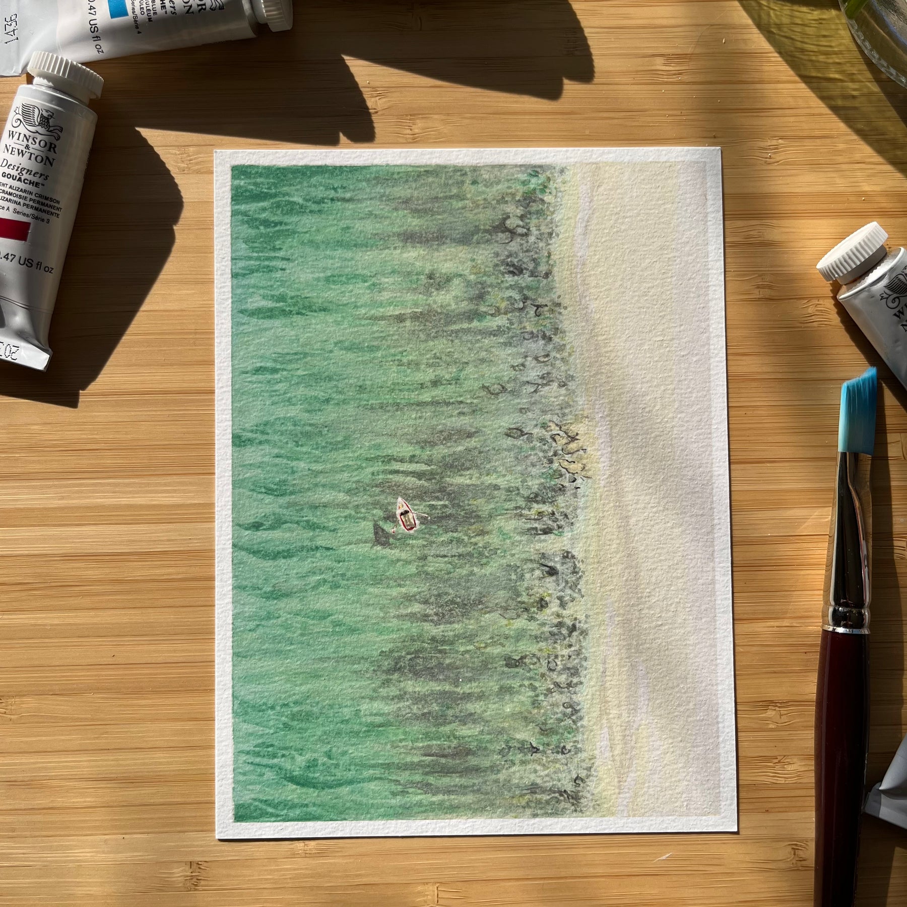 Wall Art - Aerial Coastline 2 - A5 Print