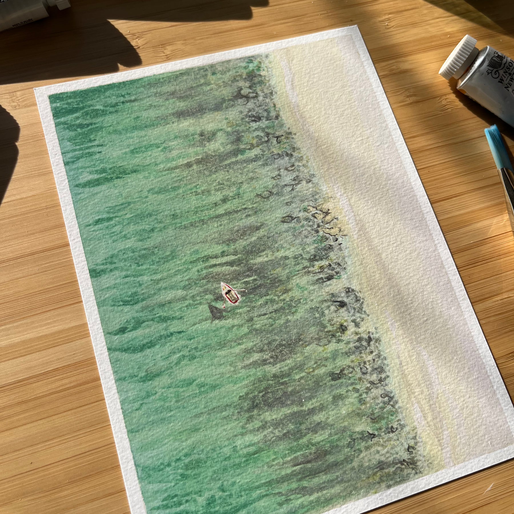 Wall Art - Aerial Coastline 2 - A5 Print