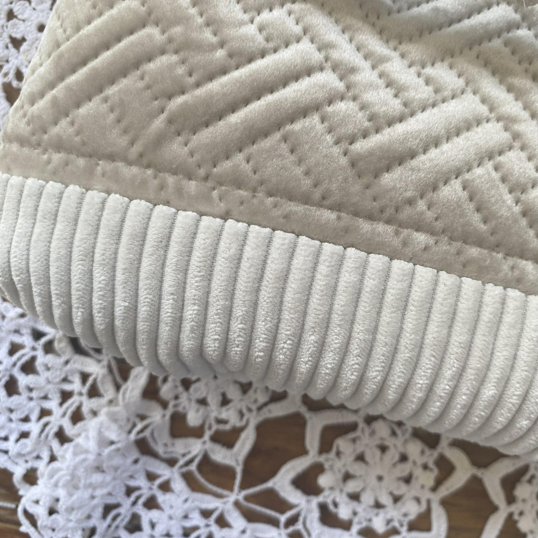 Velvet clutch purse - stone