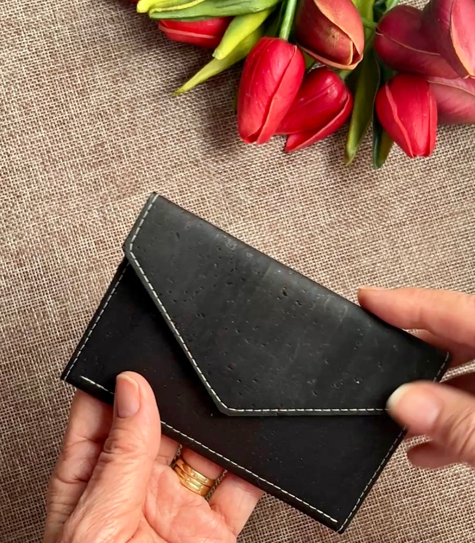 Mini Slimline Cork Wallet – Compact Wallet for Everyday Essentials