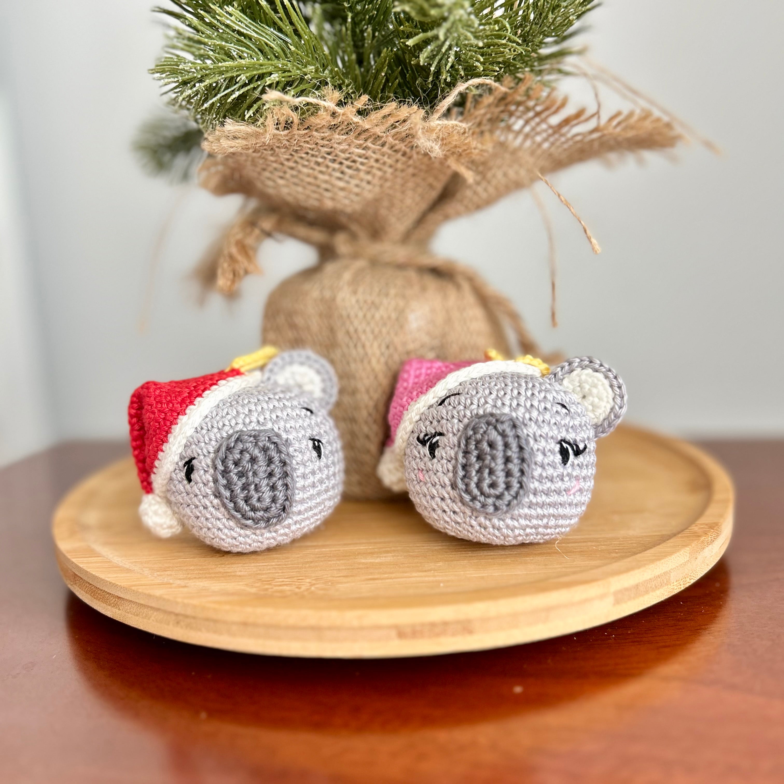 PRE ORDER | Crochet Koala Duo | Christmas Decoration