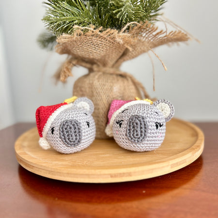 PRE ORDER | Crochet Koala Duo | Christmas Decoration