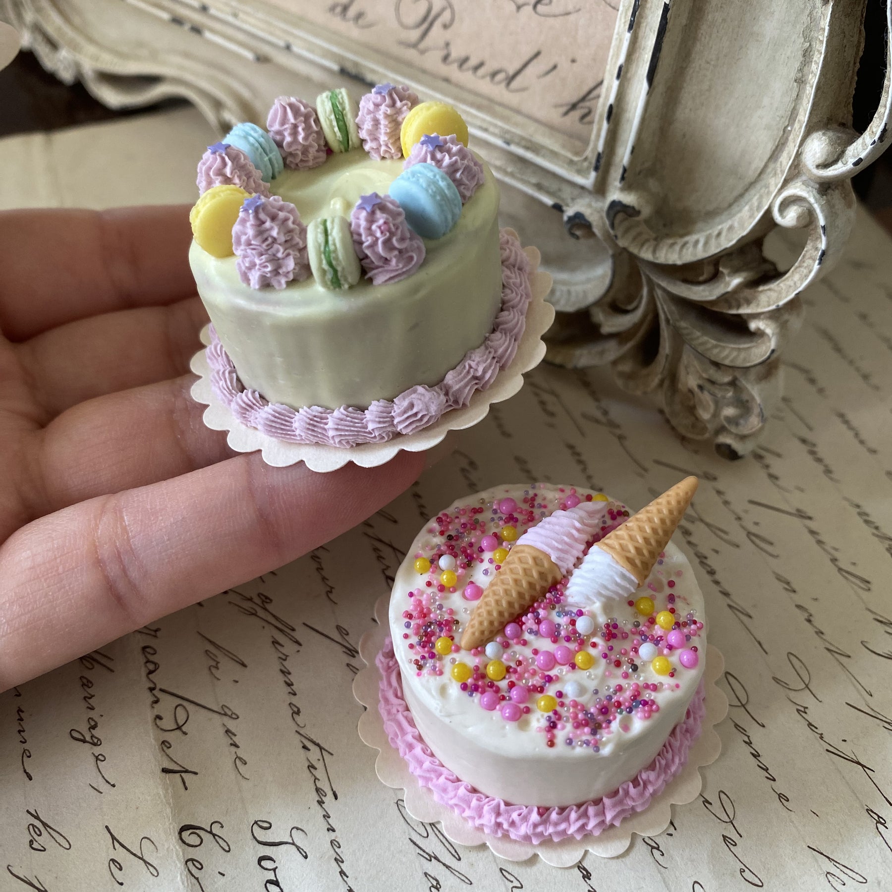 Macaron cake, 1:6 scale - MINIATURE NON EDIBLE