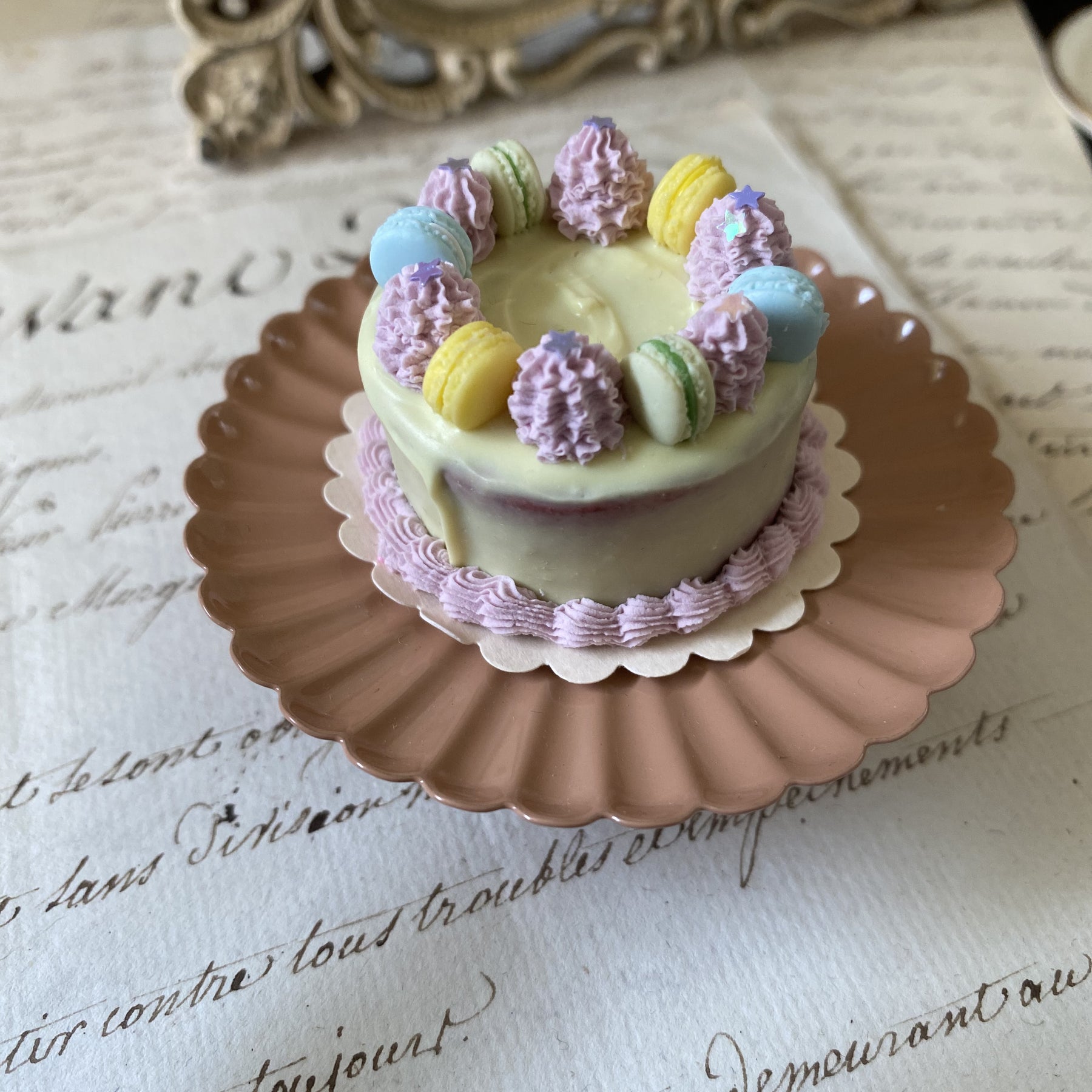 Macaron cake, 1:6 scale - MINIATURE NON EDIBLE