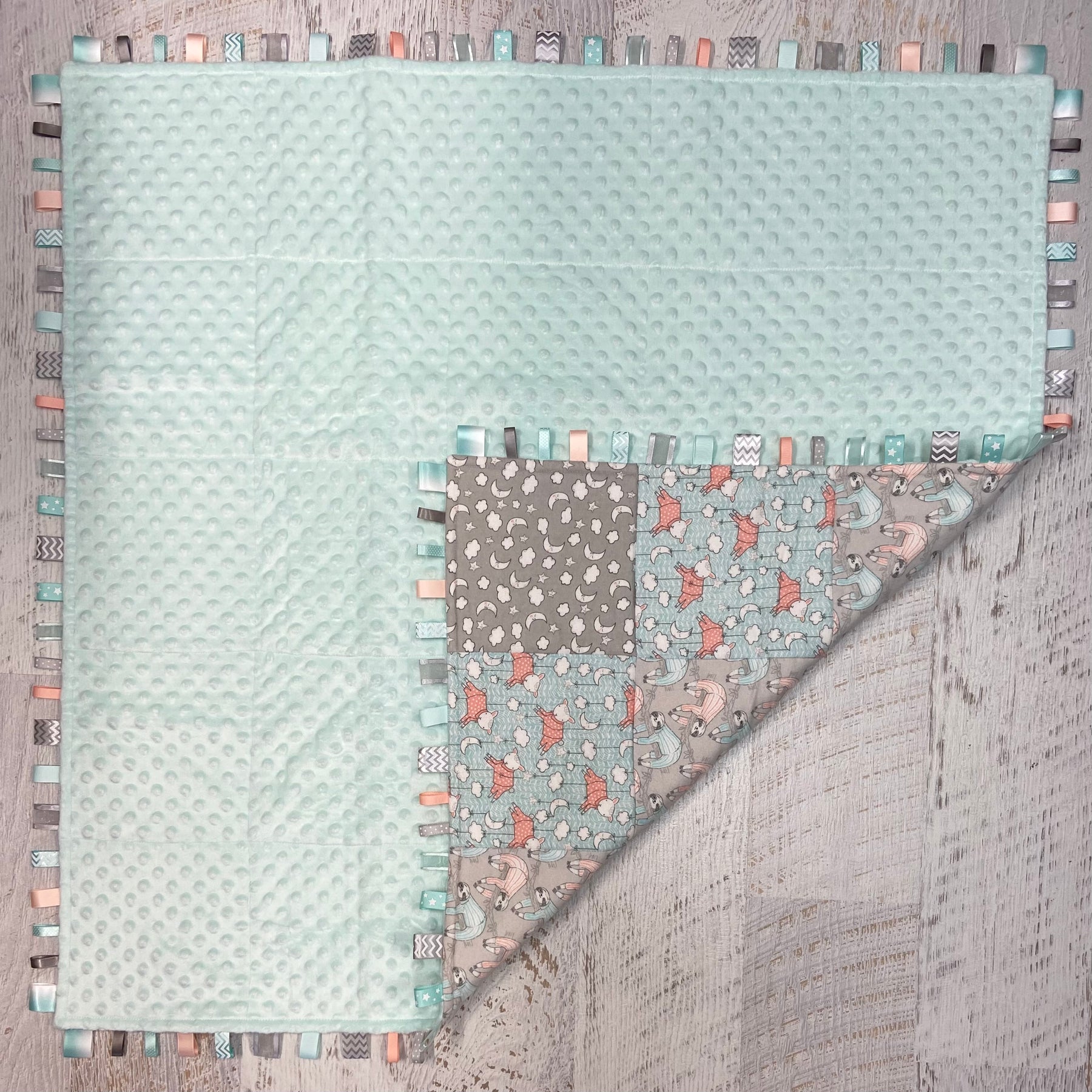 Tag-a-long Quilt/Play Mat - Animals in PJs
