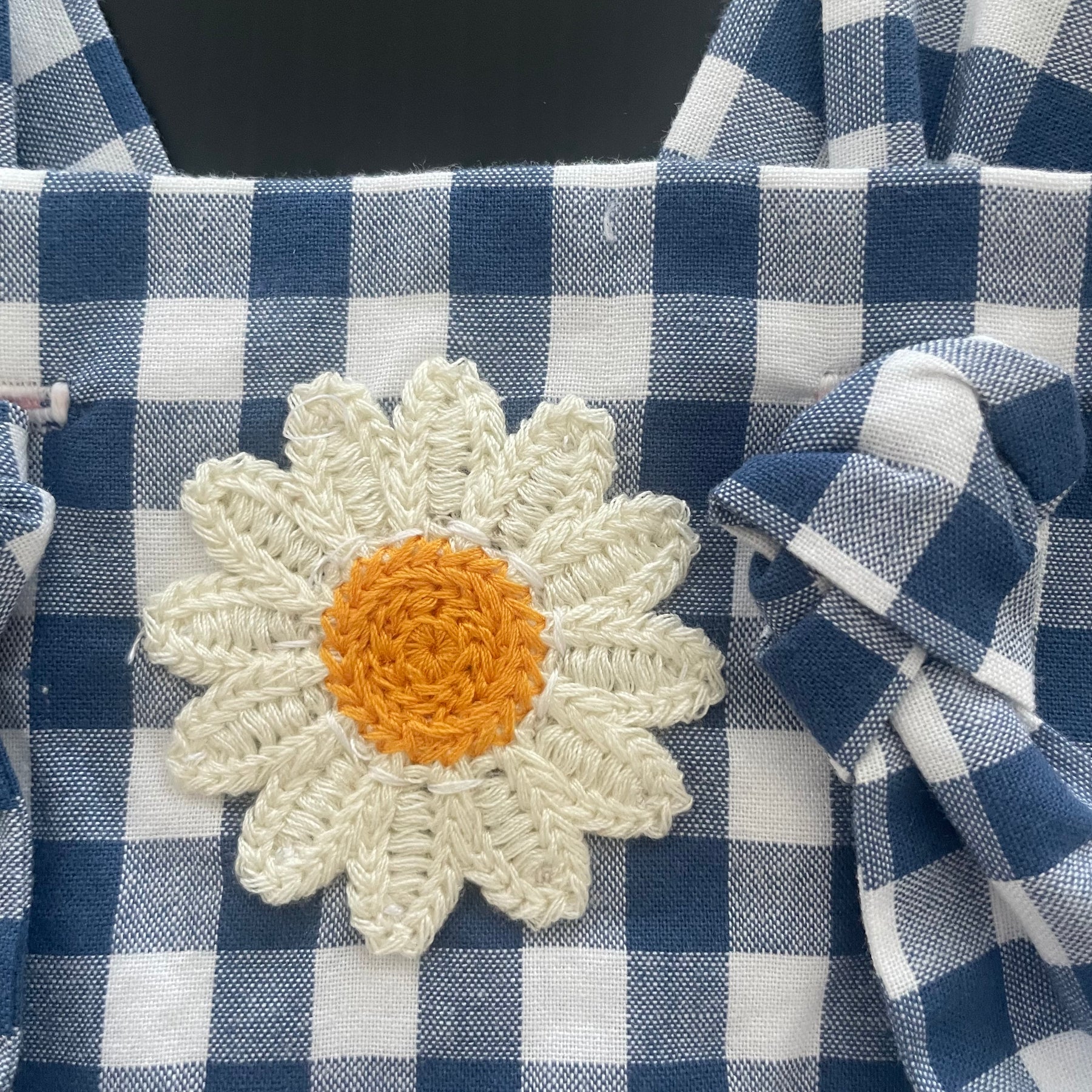 Gingham Daisy Overalls/Rompers
