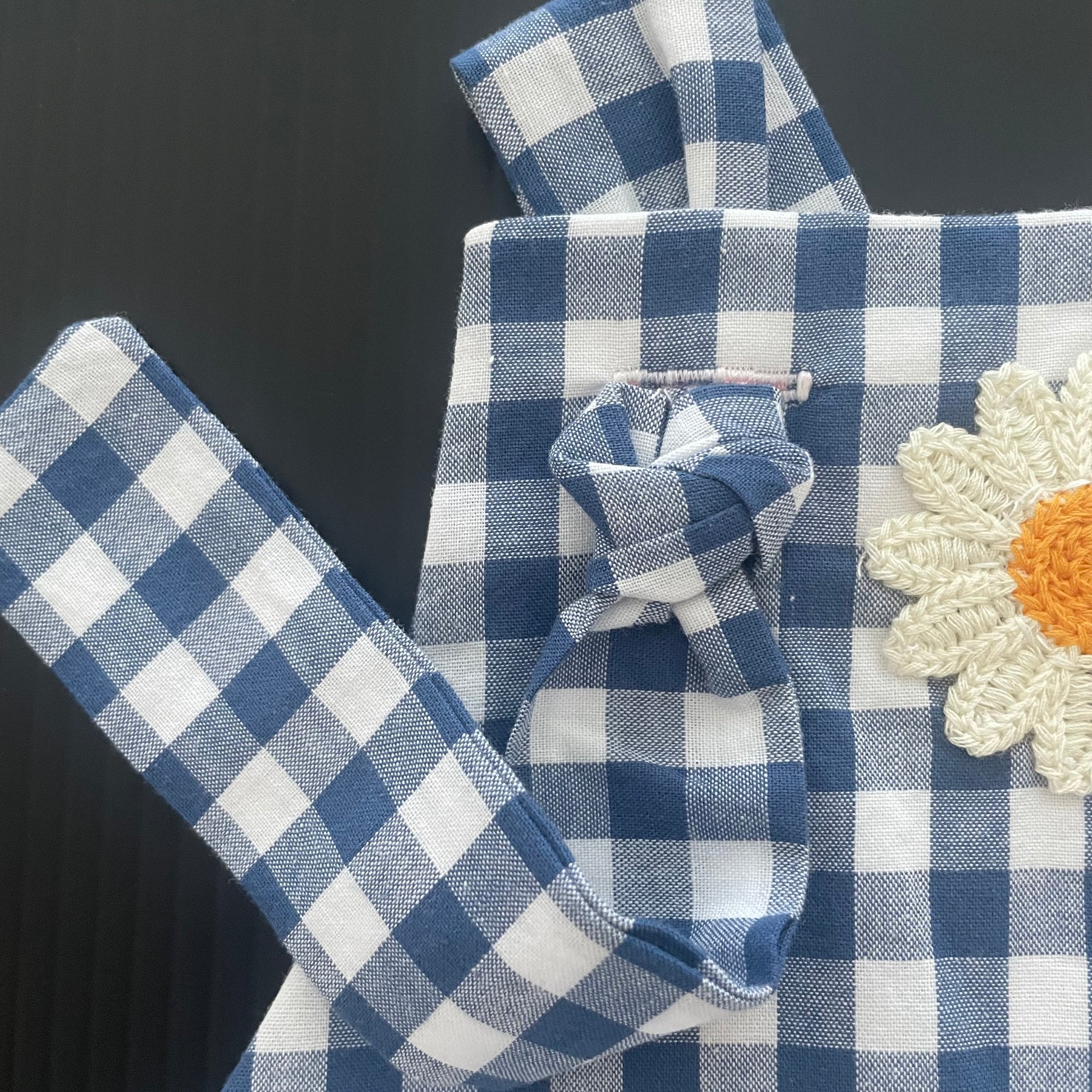 Gingham Daisy Overalls/Rompers